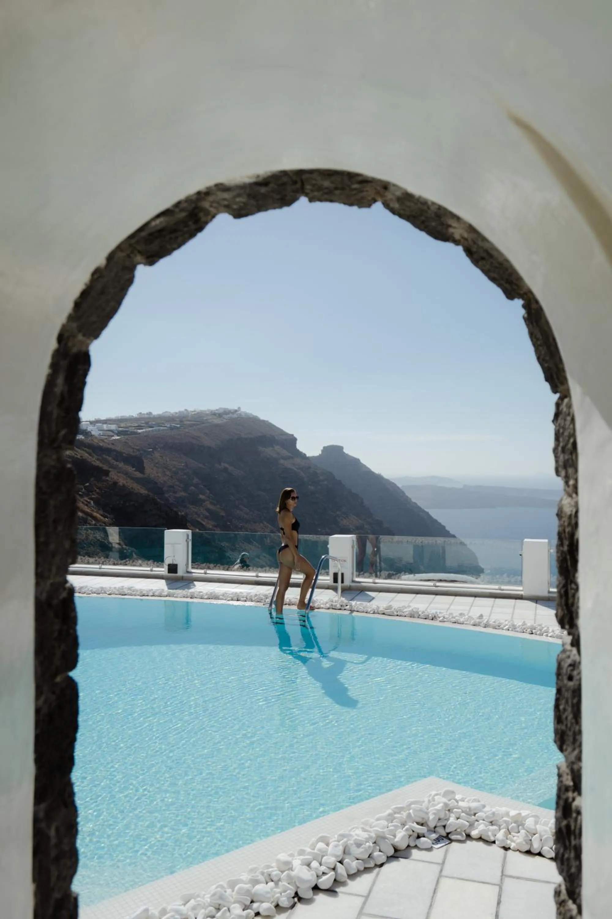 Swimming pool in Santorini Princess Spa Hotel