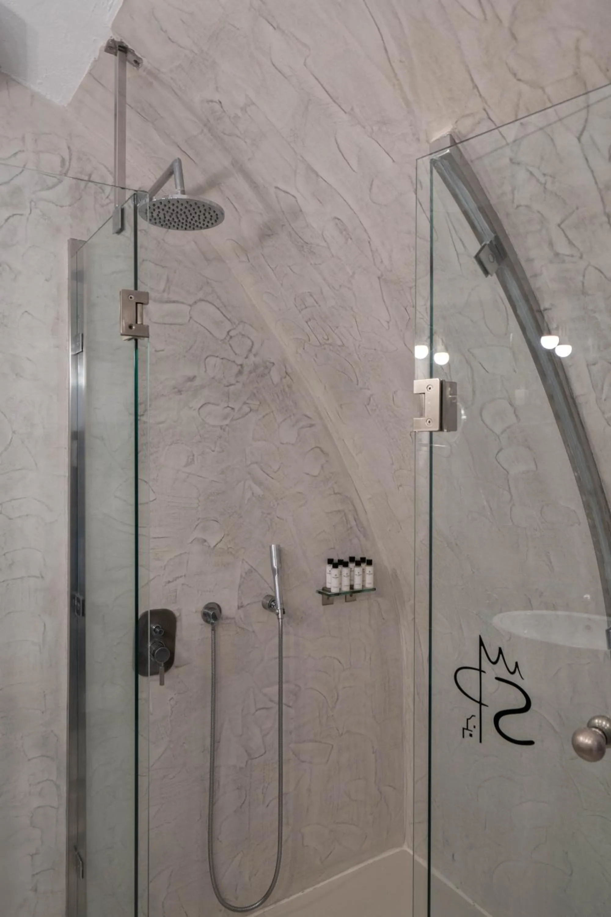 Shower in Santorini Princess Spa Hotel