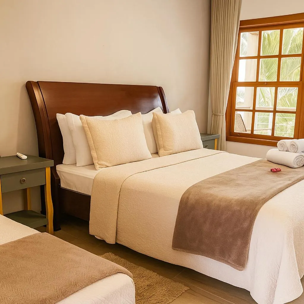 Bed in Pousada Flores do Cerrado