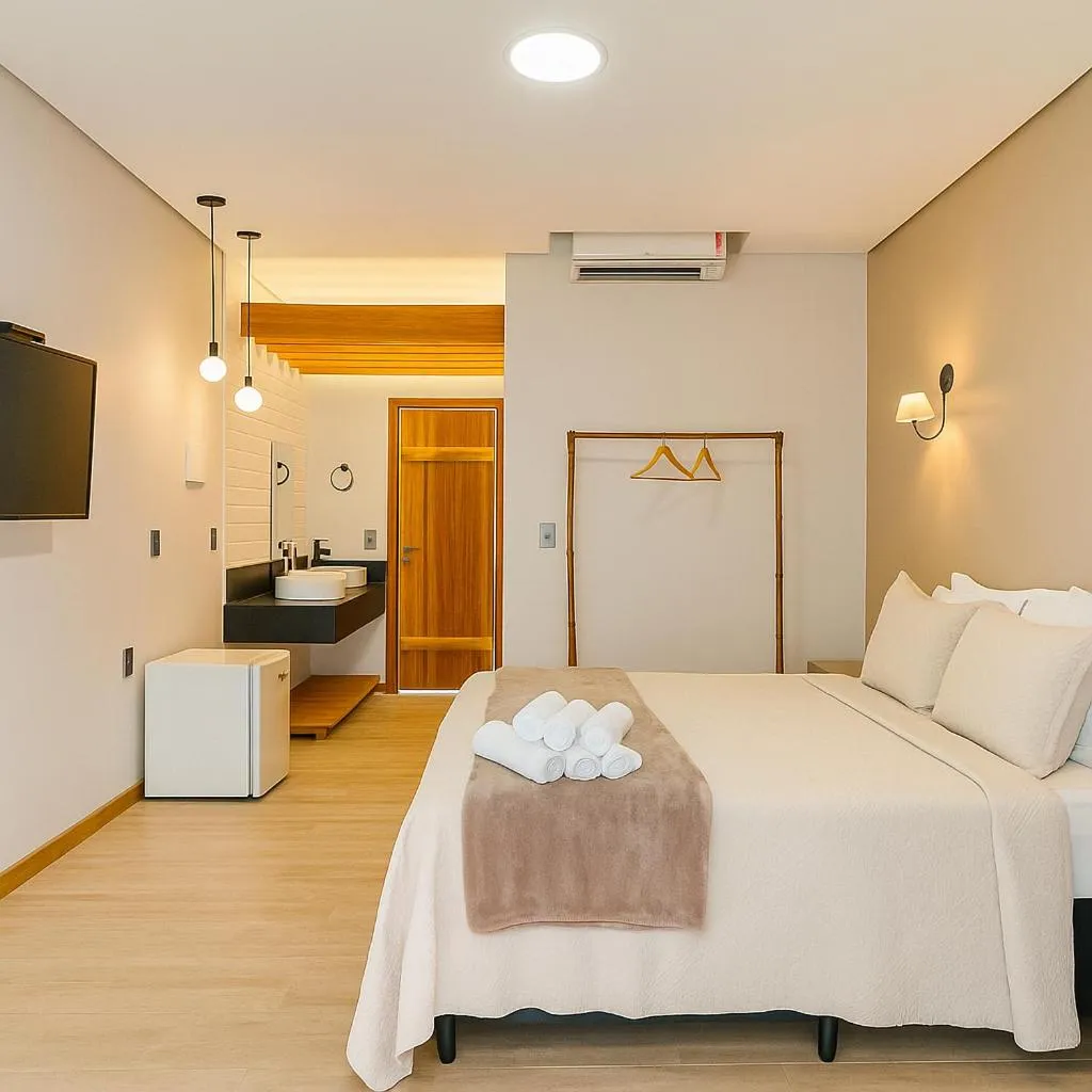 Bedroom, Bed in Pousada Flores do Cerrado