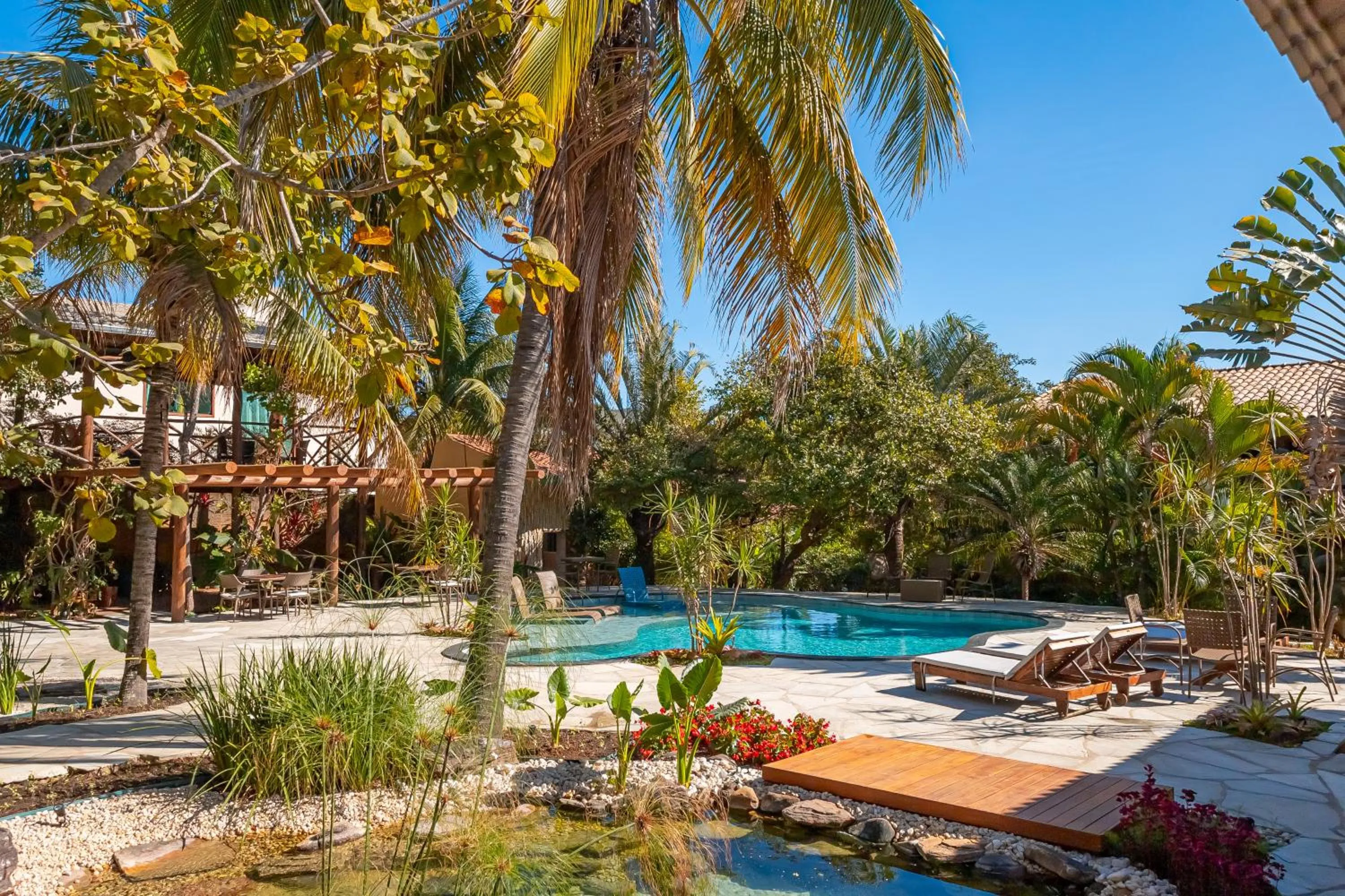 Swimming pool in Pousada Flores do Cerrado