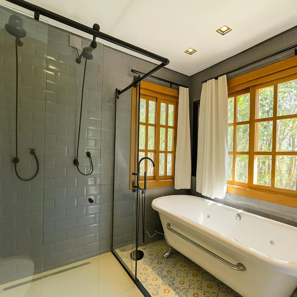 Bath in Pousada Flores do Cerrado