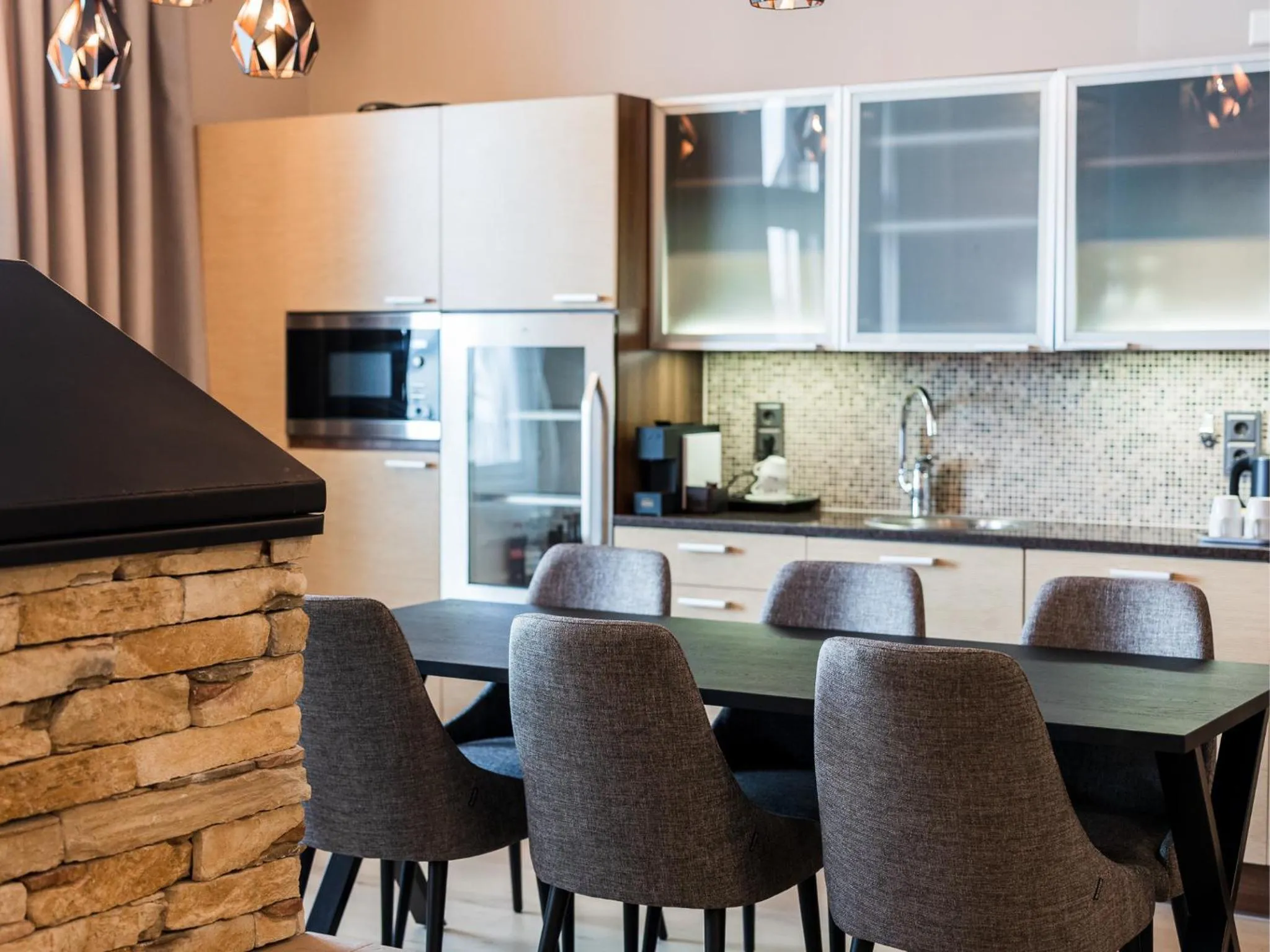 Kitchen or kitchenette in Santa's Hotel Santa Claus