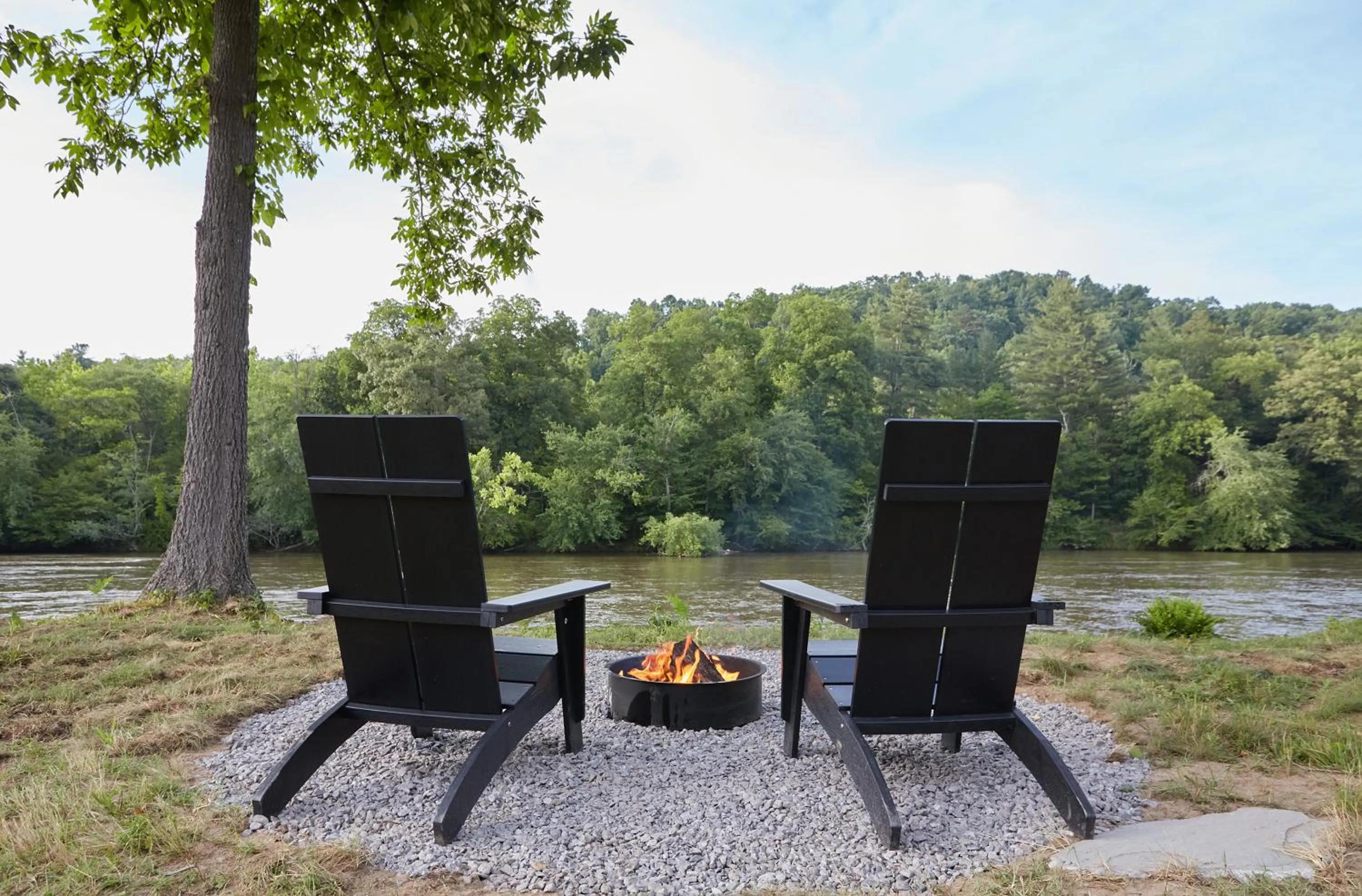 View (from property/room) in Asheville River Cabins