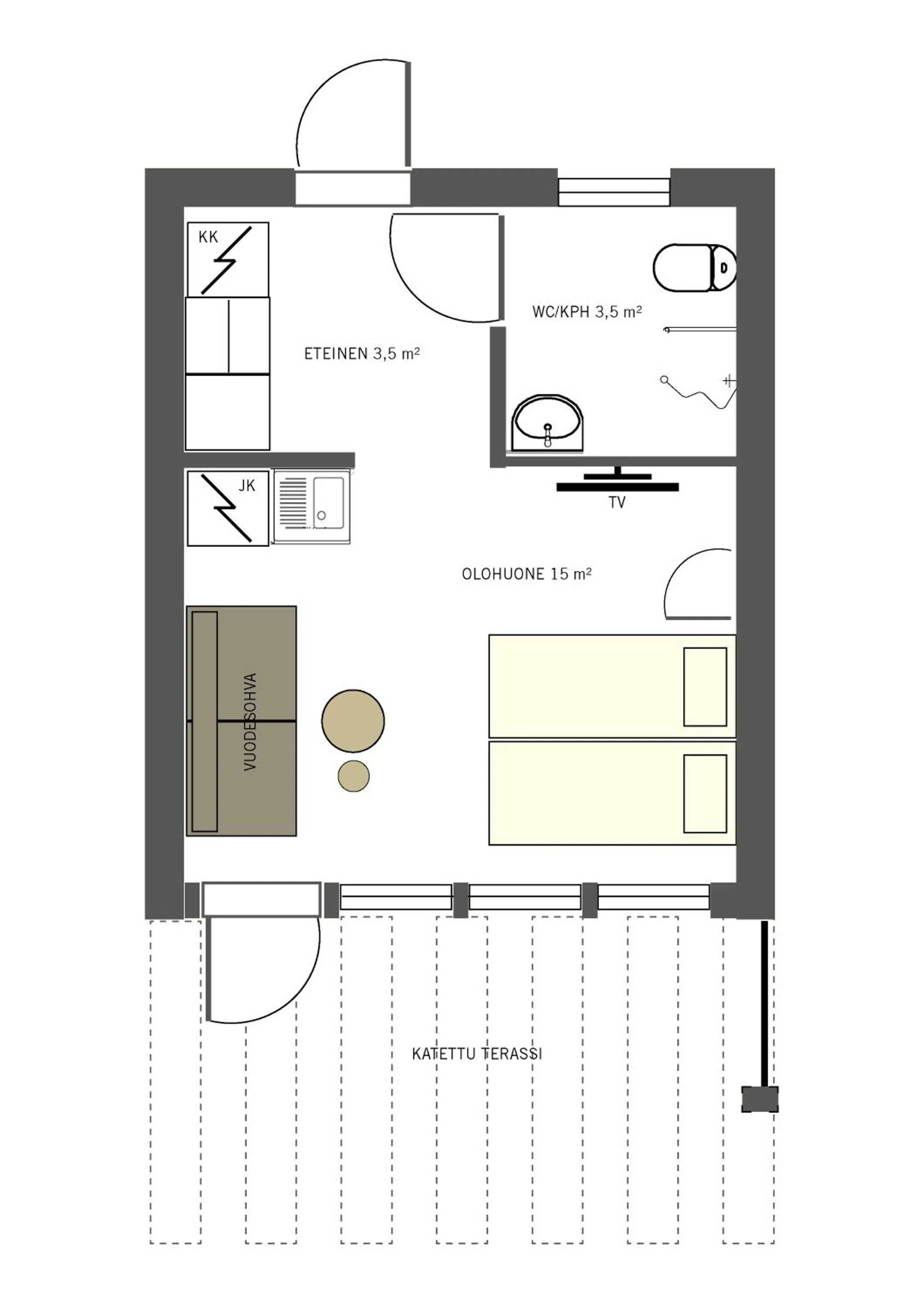 Floor plan in Spa Hotel Rauhalahti