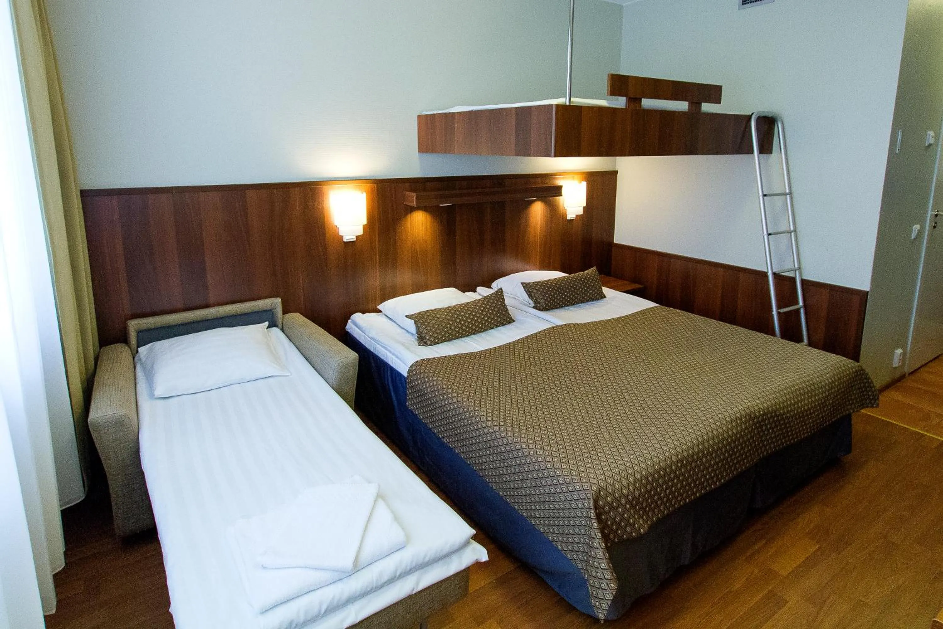 Bed in Spa Hotel Rauhalahti