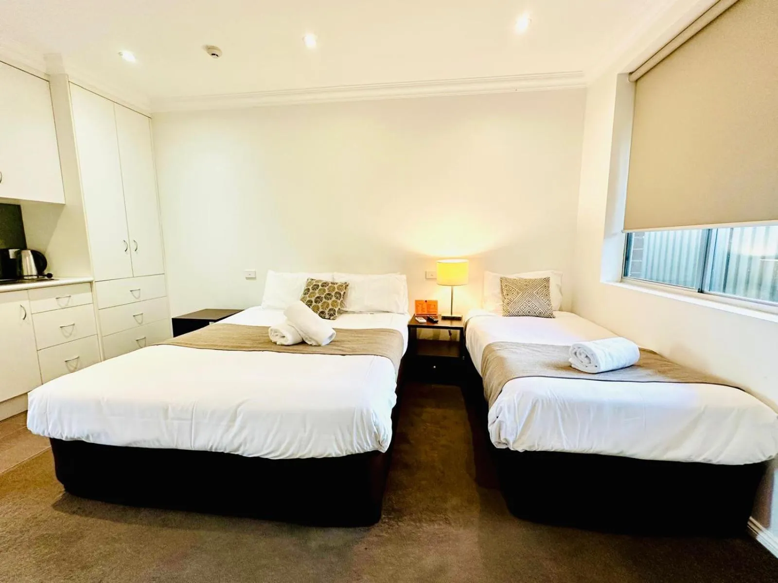 Bed in Merivale Motel