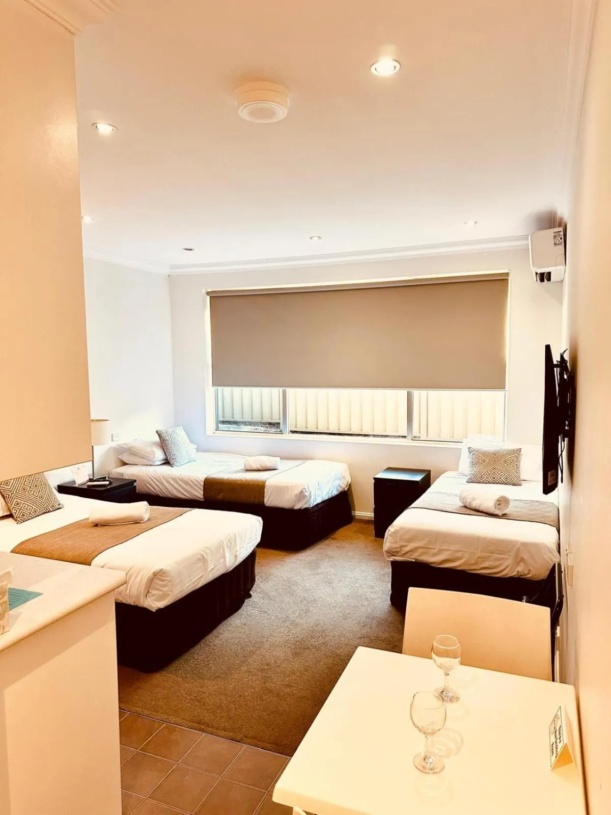 Bed in Merivale Motel