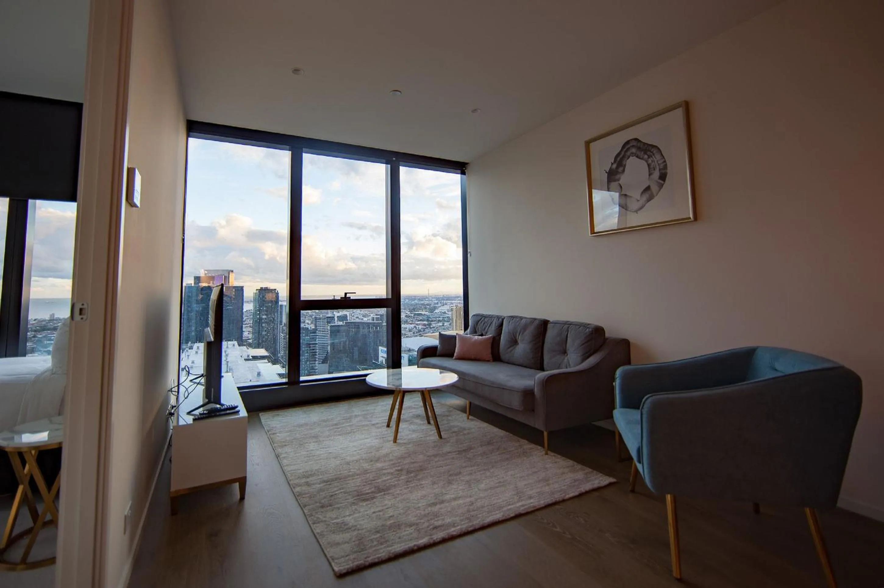 Living room in CLLIX Australia 108 Apartments