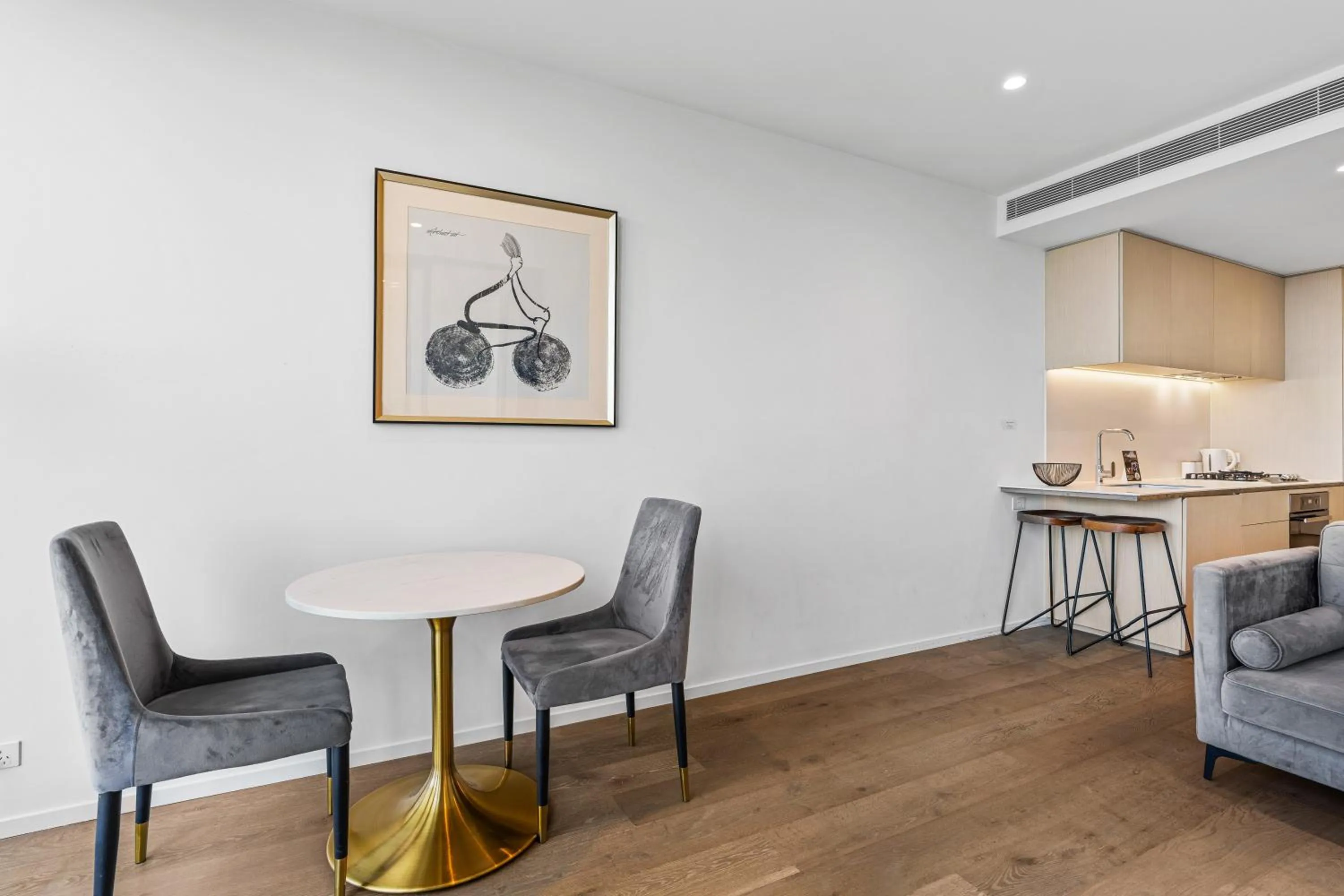 Seating area in CLLIX Australia 108 Apartments