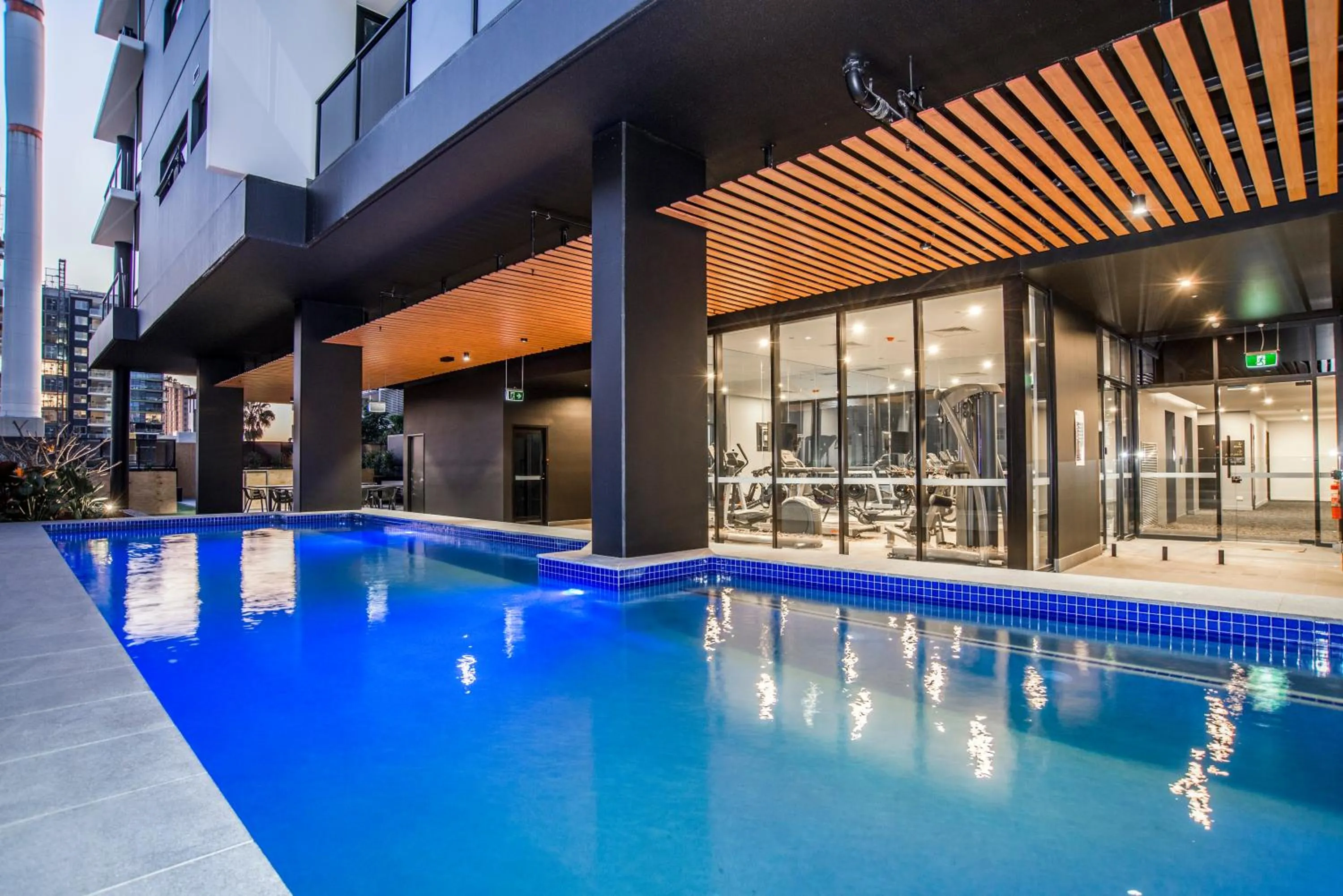 Swimming pool in Atlas Apartments by CLLIX