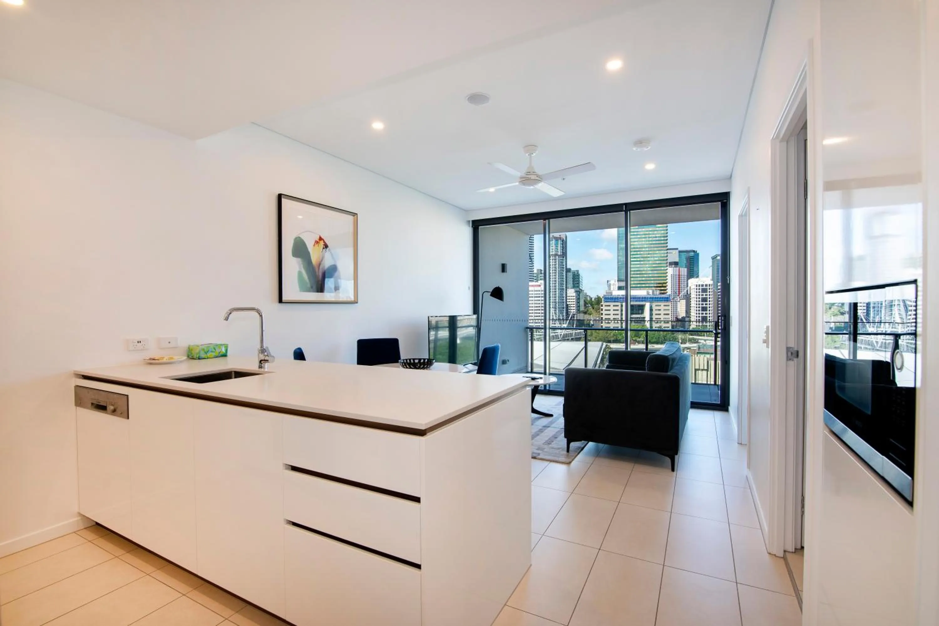 Living room in Hope Street Apartments by CLLIX