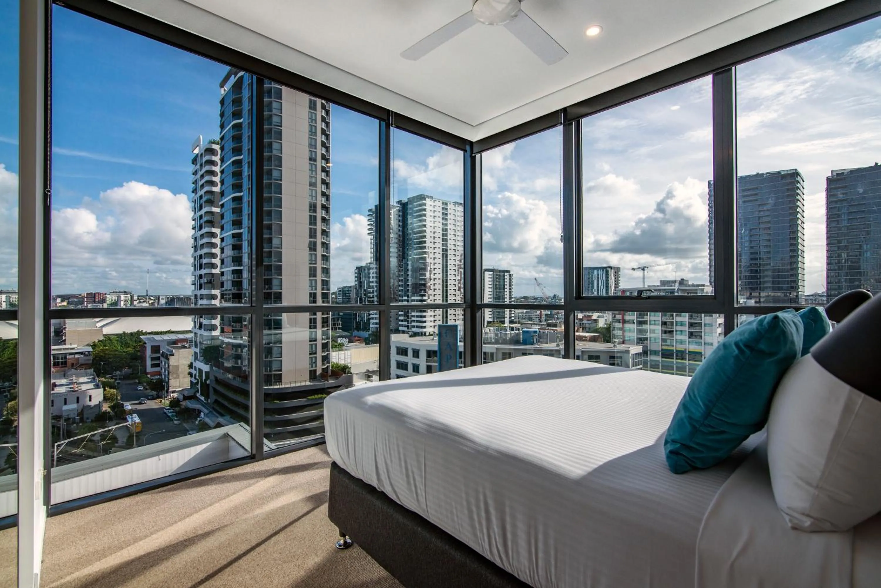 Bedroom, Bed in Hope Street Apartments by CLLIX