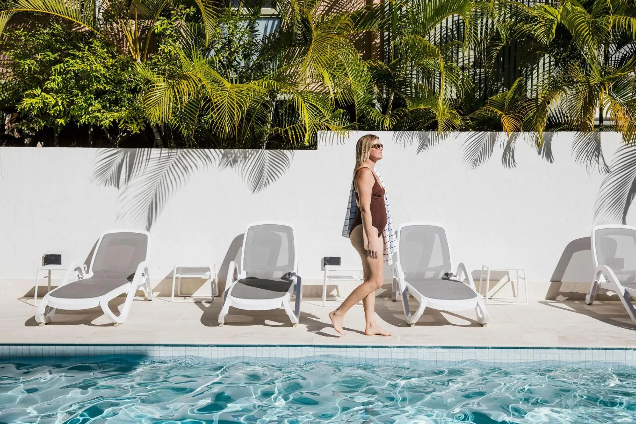 Pool view in The Hastings Beach Houses