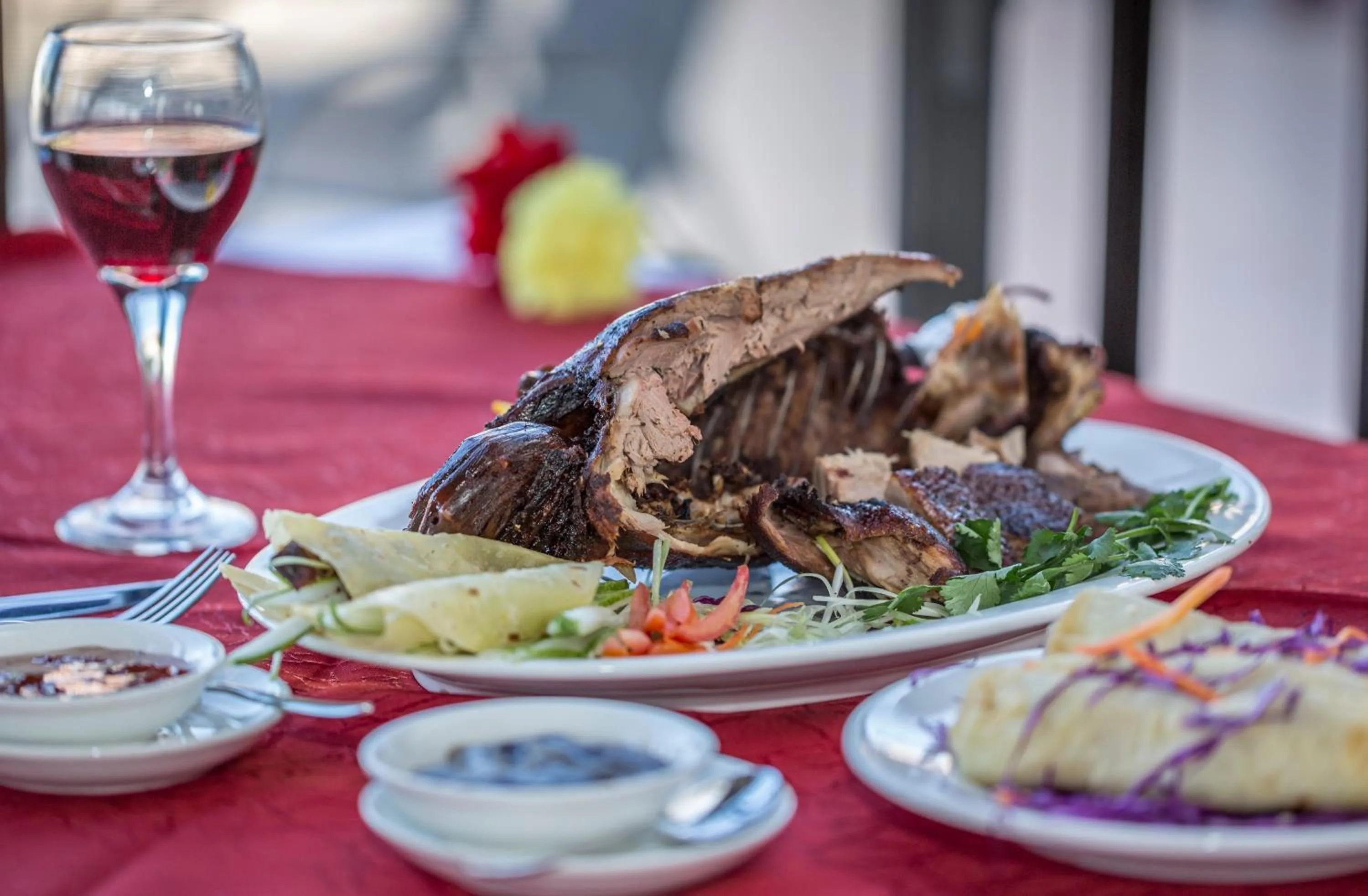 Asian breakfast in Hotel Tibet International