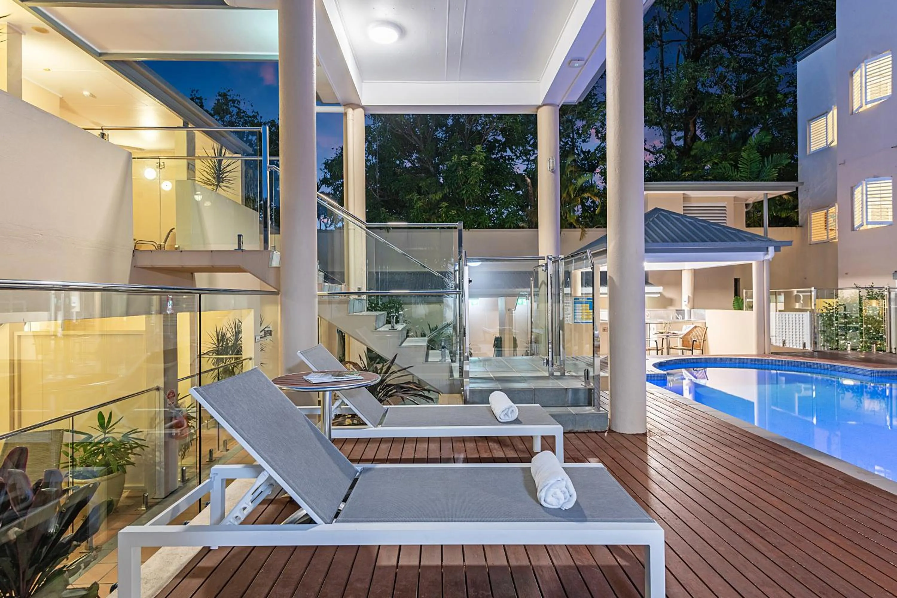 sunbed in The Newport on Macrossan - Adults Only