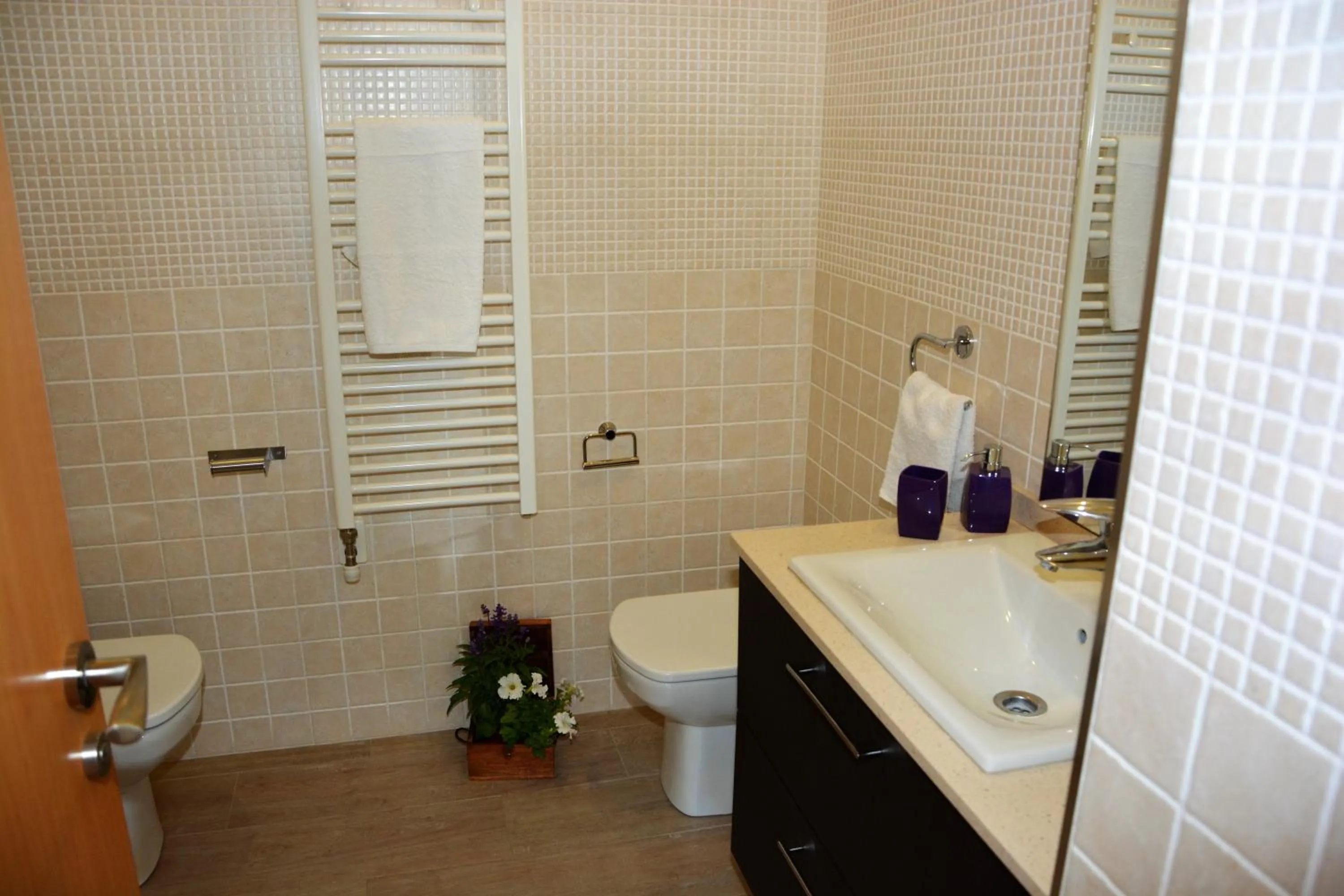 Toilet in Villa Sitges La Calma 10 minutes drive Sitges 2 minutes walk Garraf Park AC