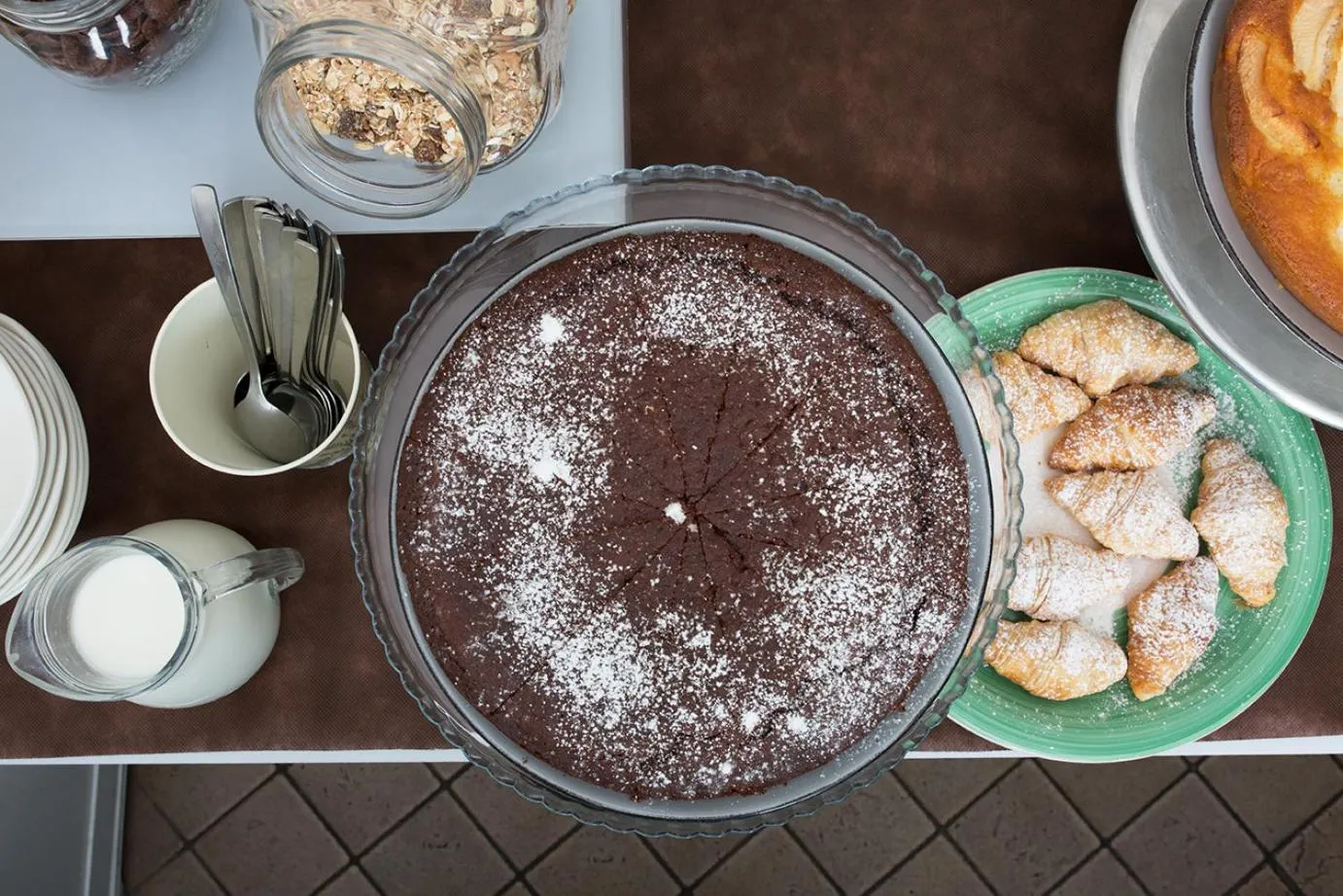 Buffet breakfast in Hotel Orso Bruno