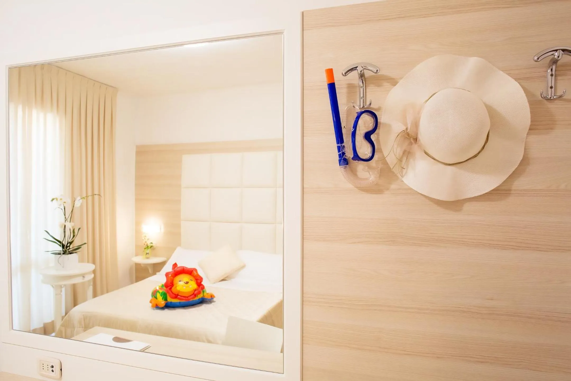 Decorative detail, Bed in Hotel Rosmarina