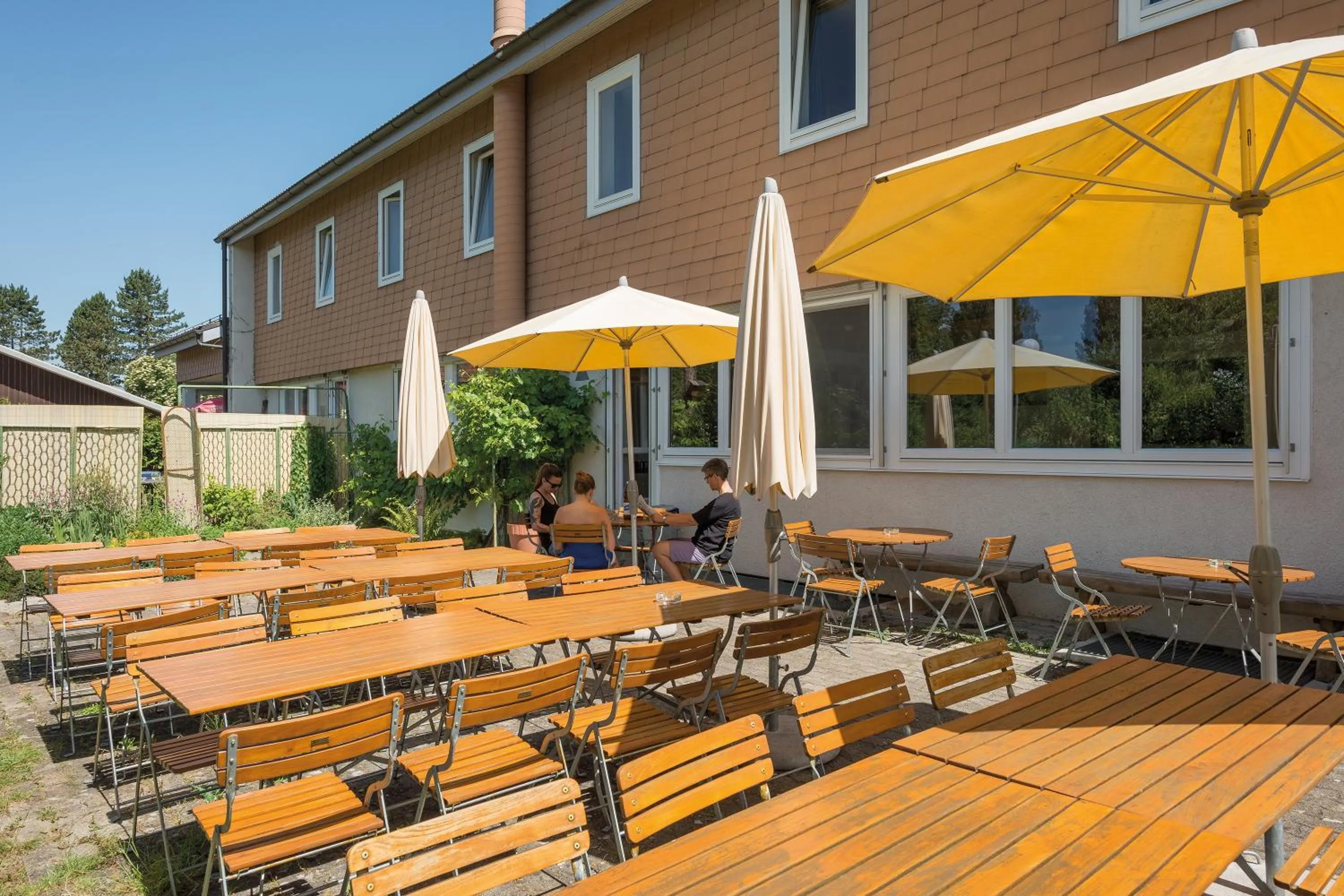 Patio in Stein am Rhein Youth Hostel