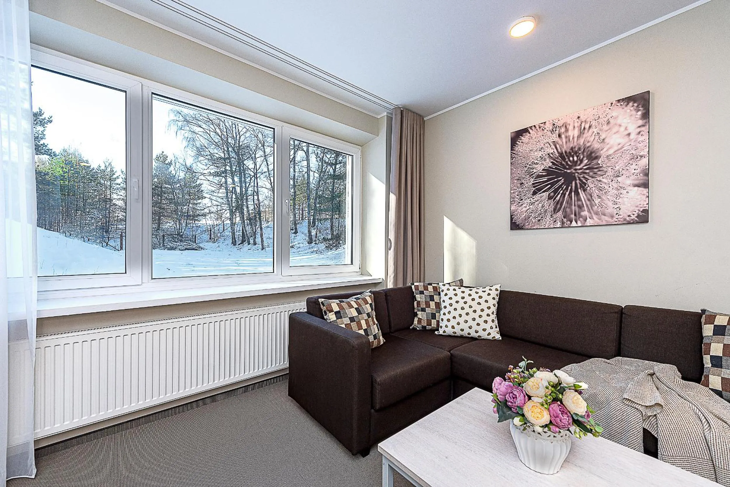 Living room in Nykščio Namai & SPA