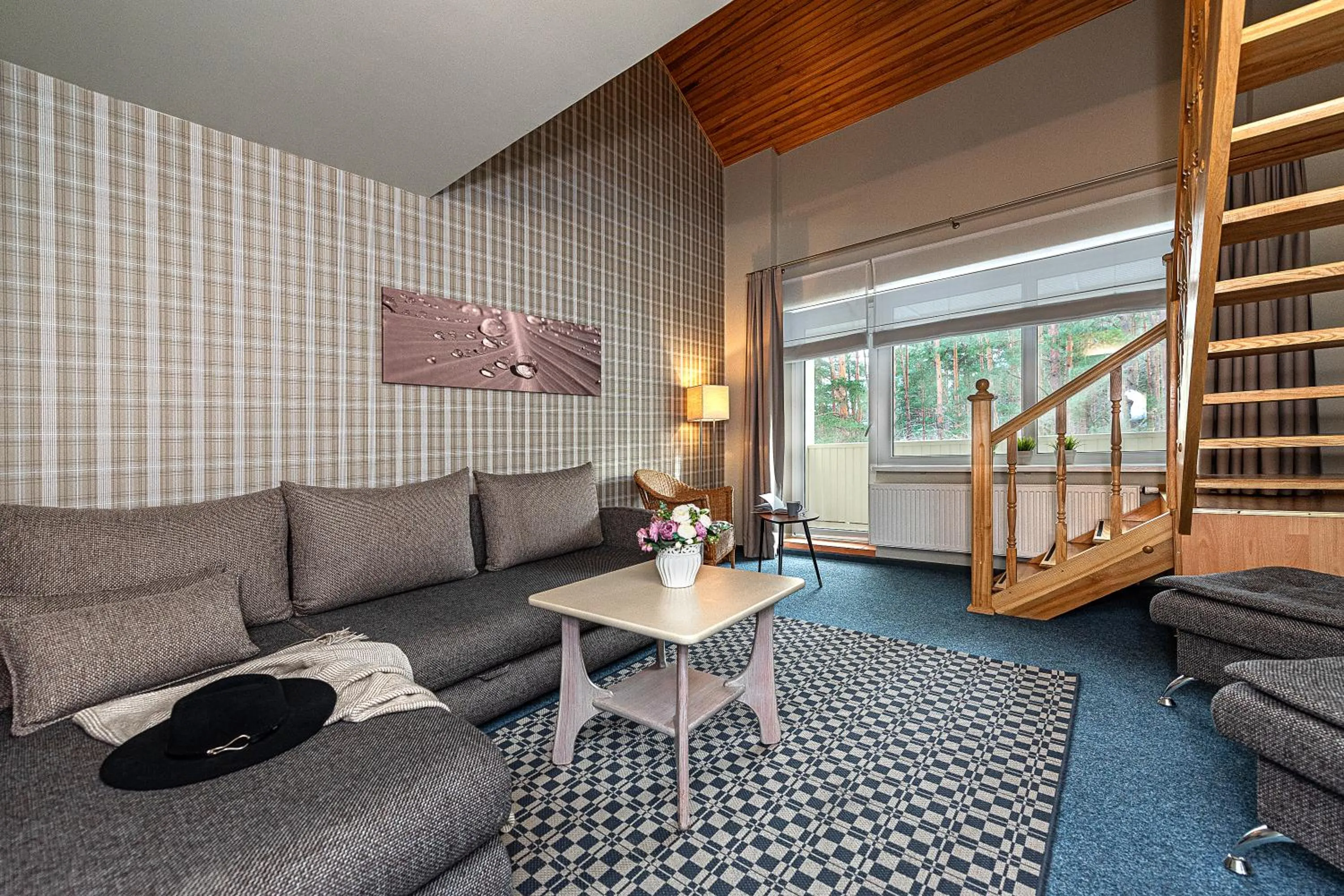 Living room in Nykščio Namai & SPA