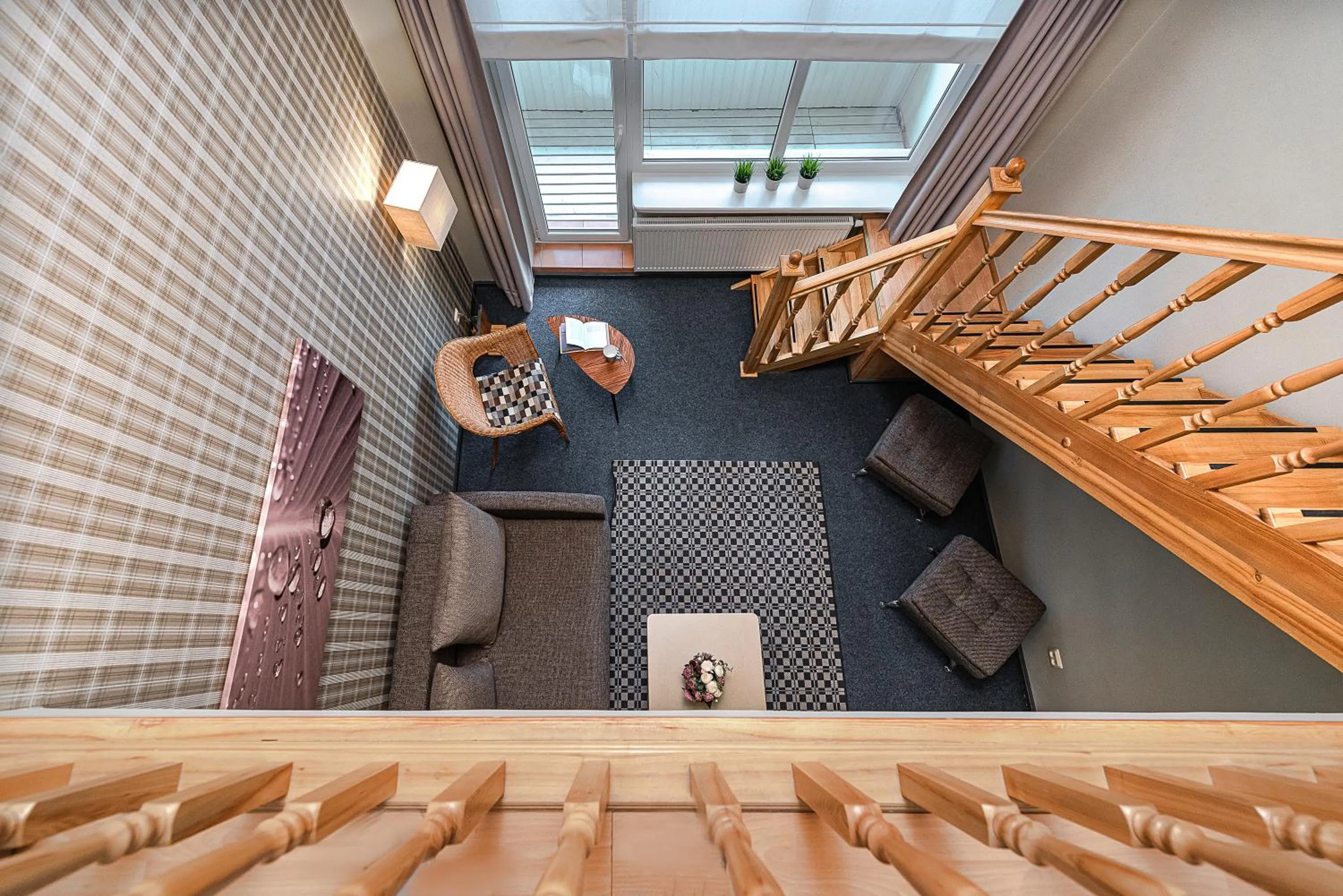 Living room in Nykščio Namai & SPA