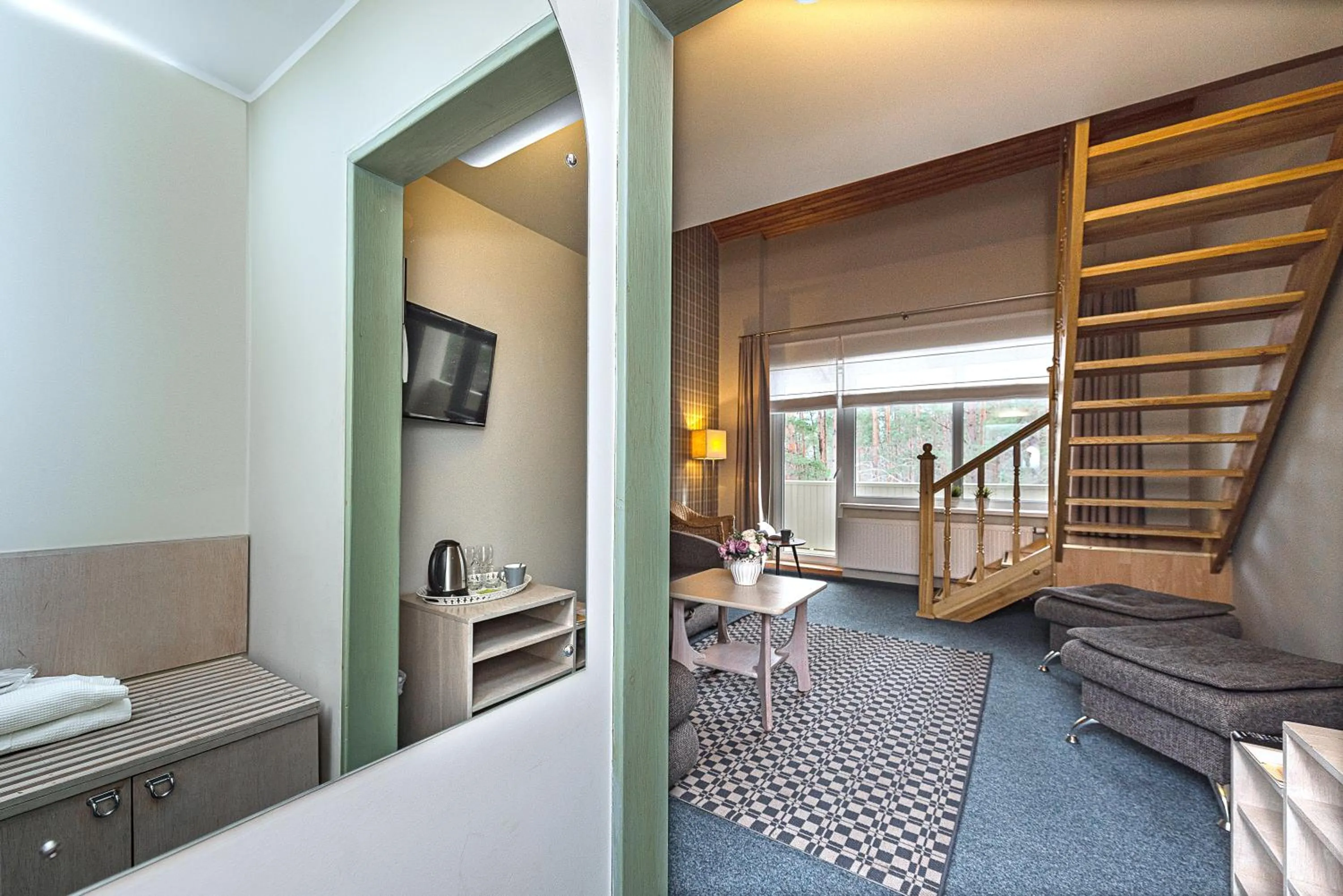 Living room in Nykščio Namai & SPA