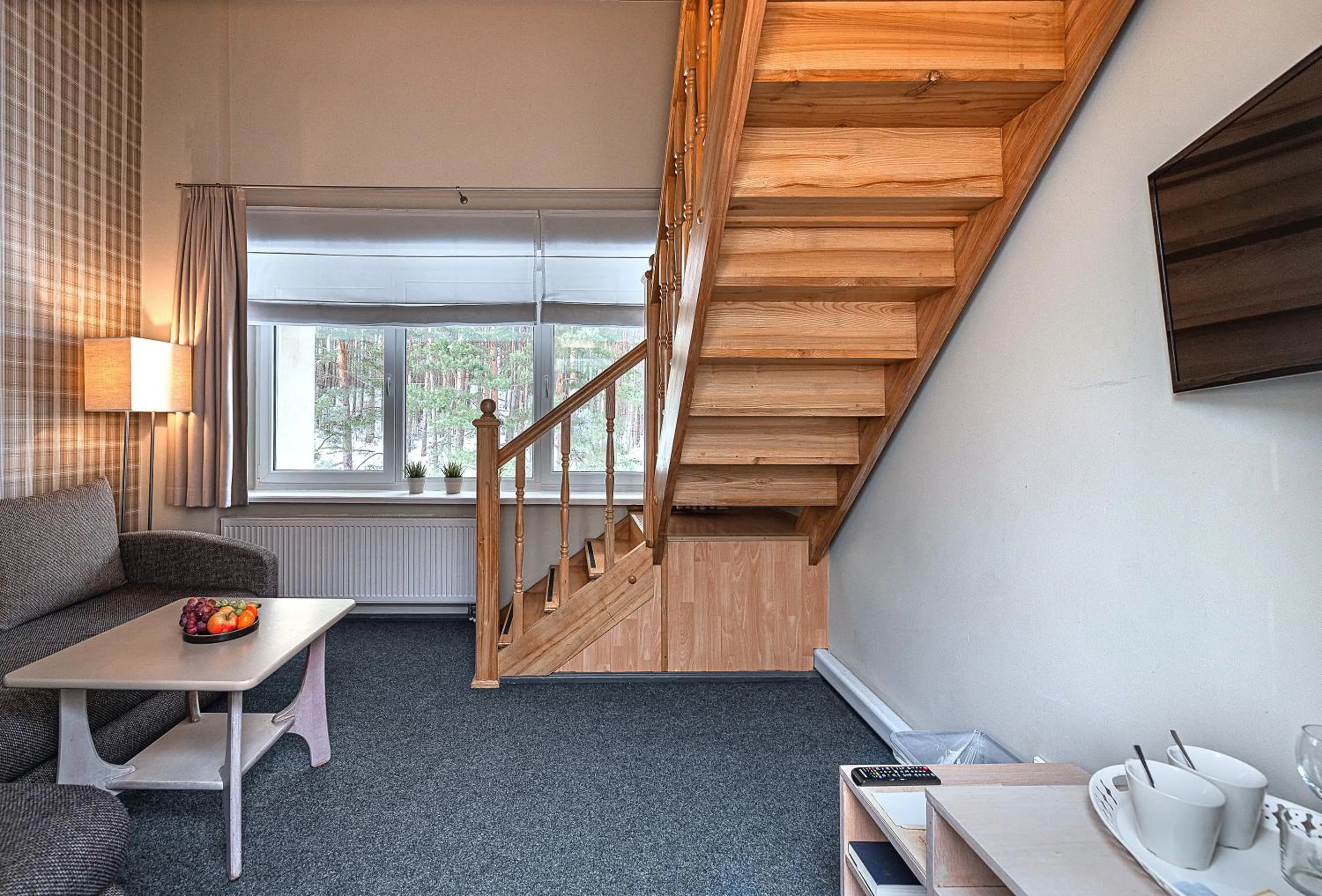 Living room in Nykščio Namai & SPA