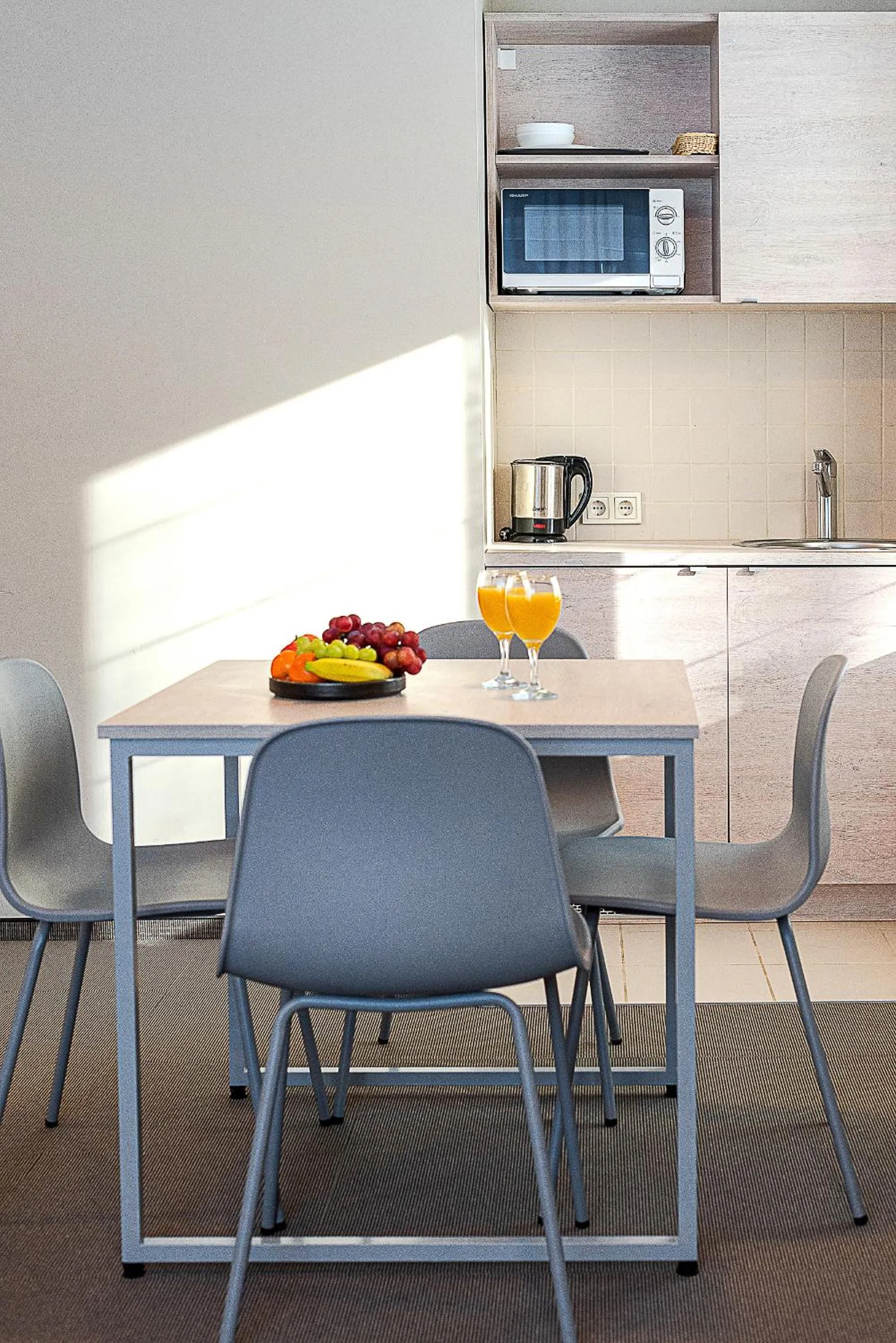 Kitchen or kitchenette in Nykščio Namai & SPA