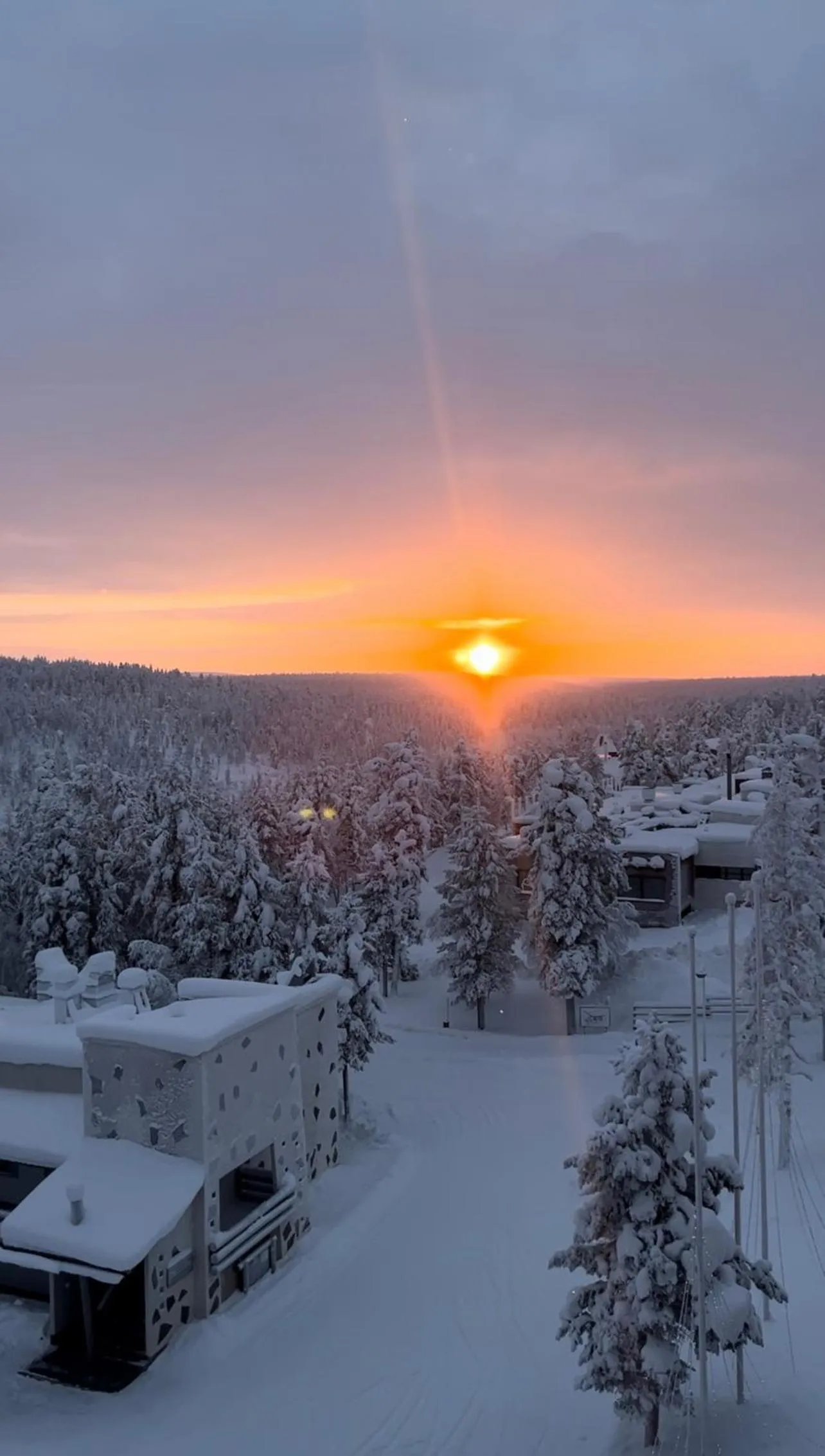 Natural landscape in Santa's Hotel Tunturi