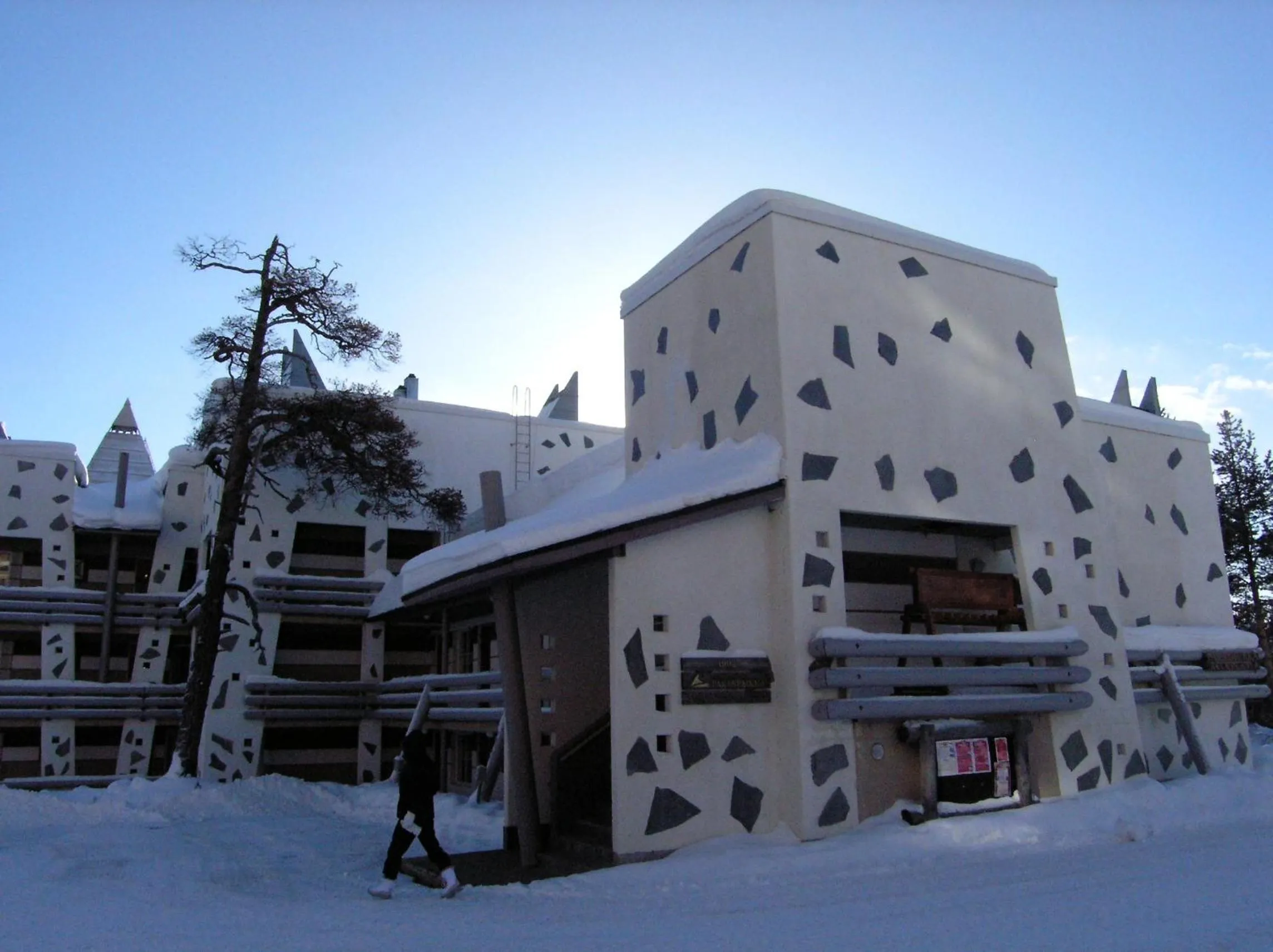 Facade/entrance in Santa's Hotel Tunturi