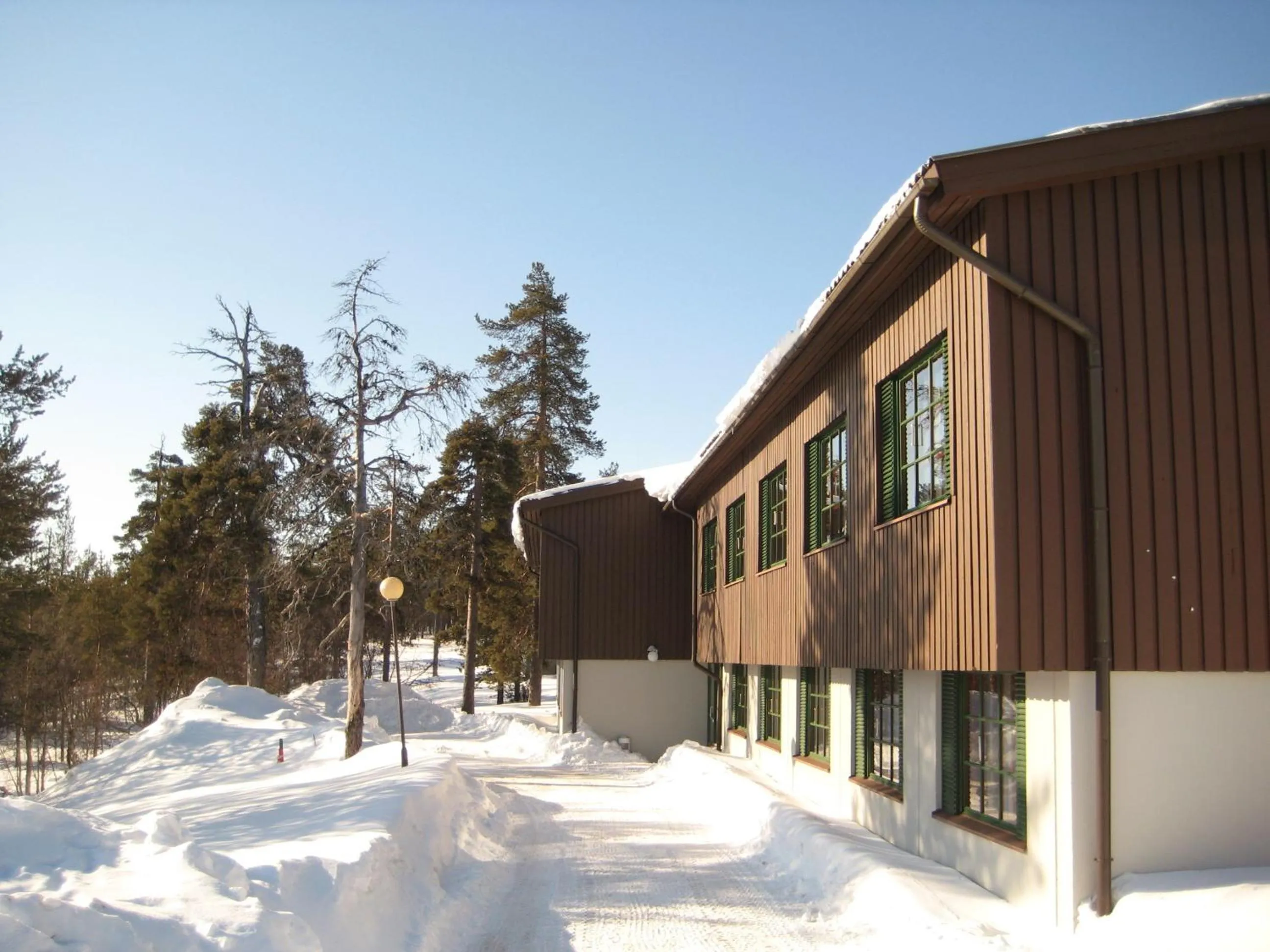 Facade/entrance in Santa's Hotel Tunturi