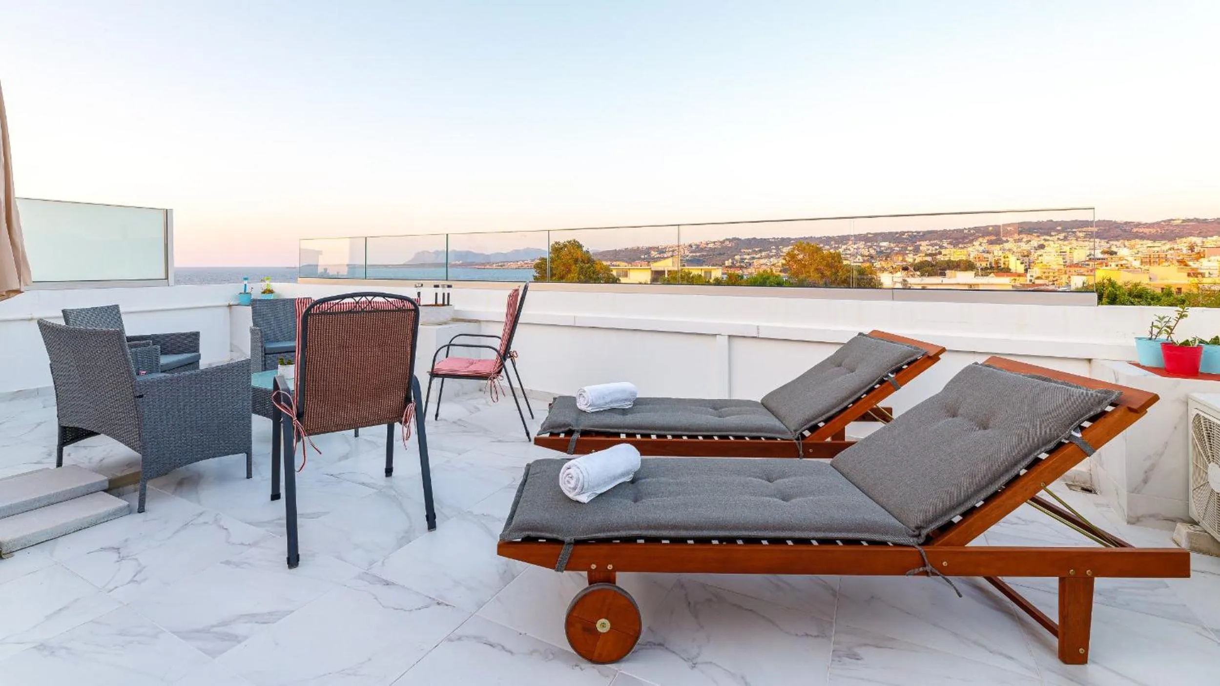 Balcony/Terrace in Notus Chania Crete