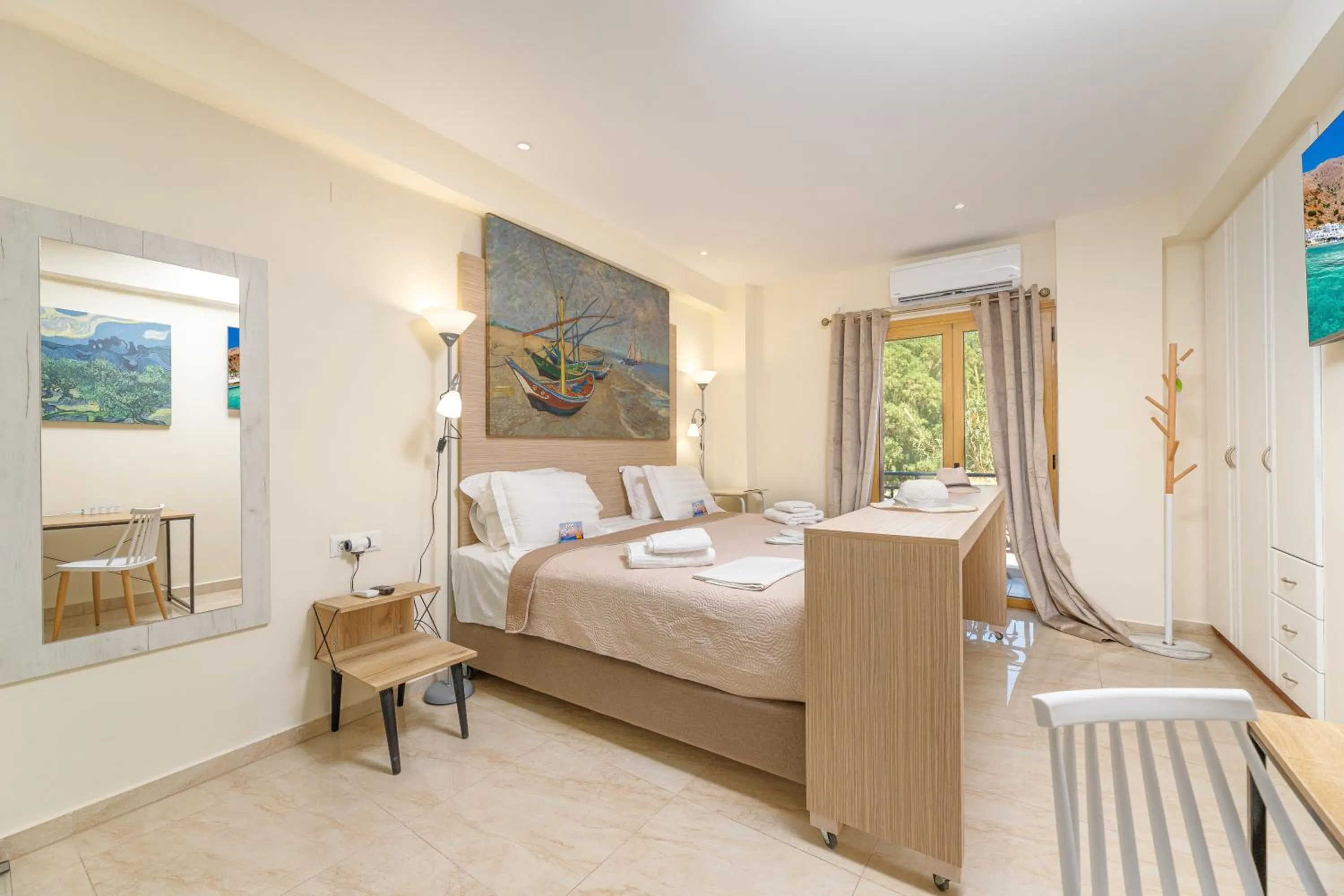 Bedroom, Bed in Notus Chania Crete