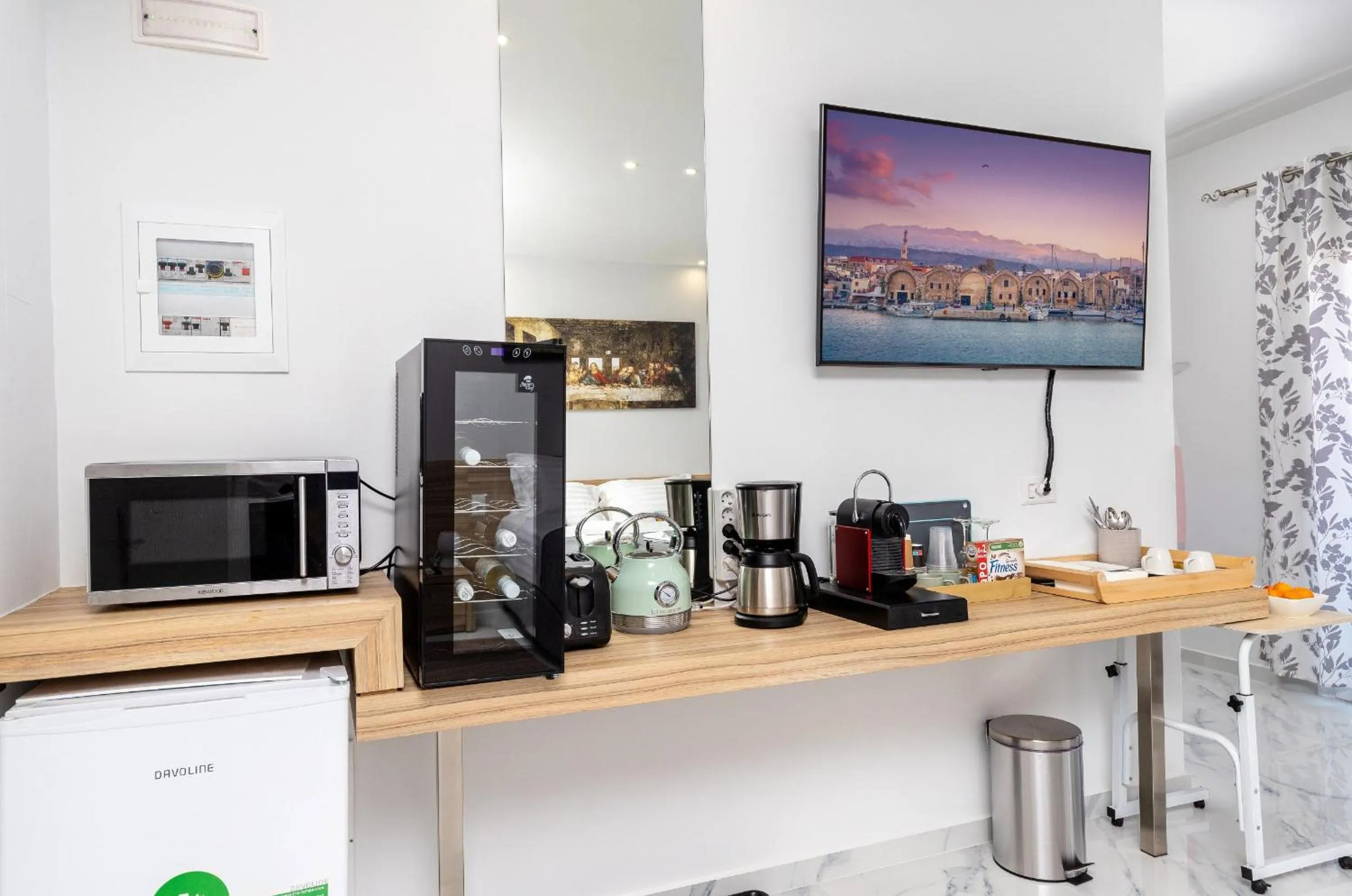 Kitchen or kitchenette in Notus Chania Crete