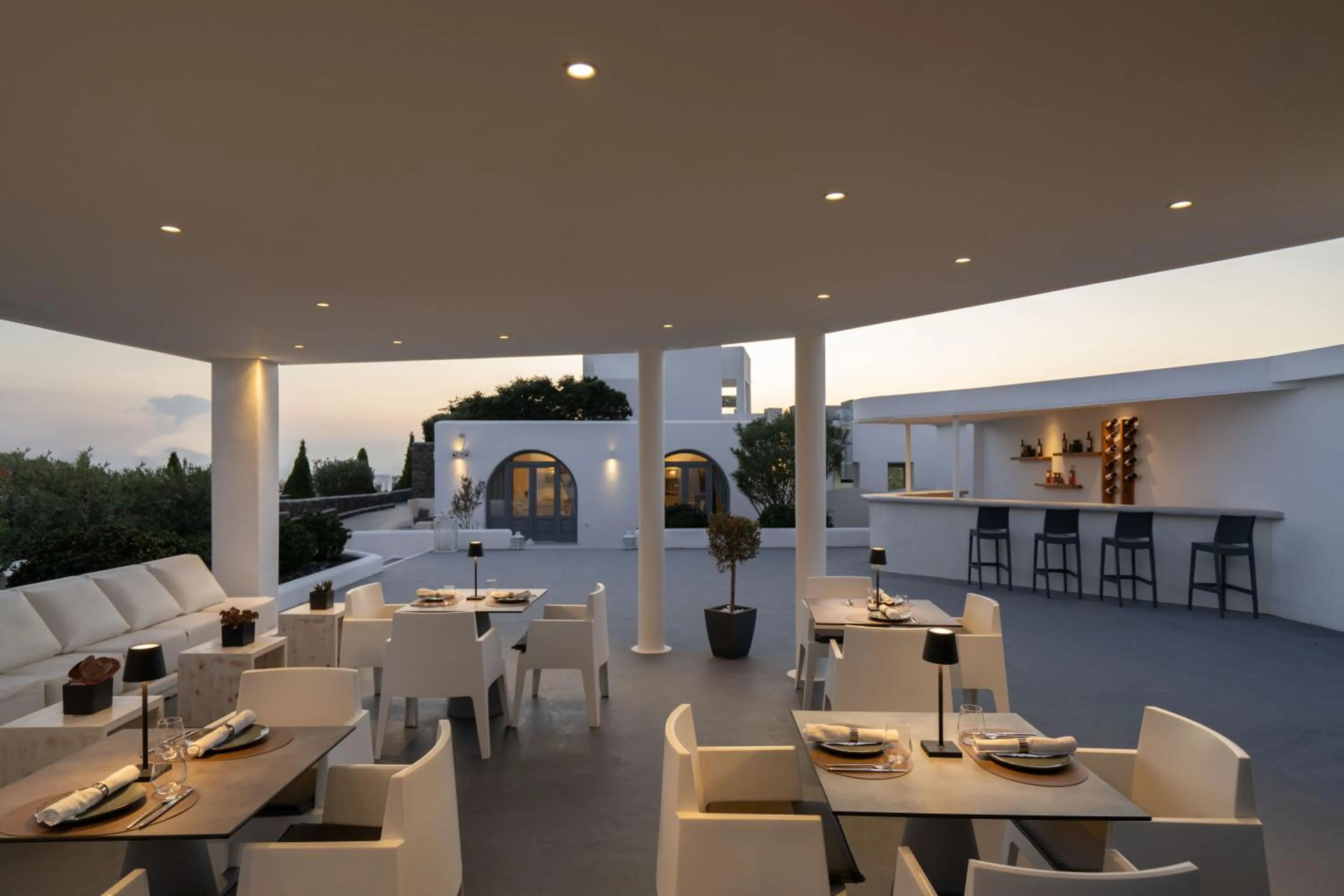 Restaurant/places to eat in Santorini Princess Presidential Suites