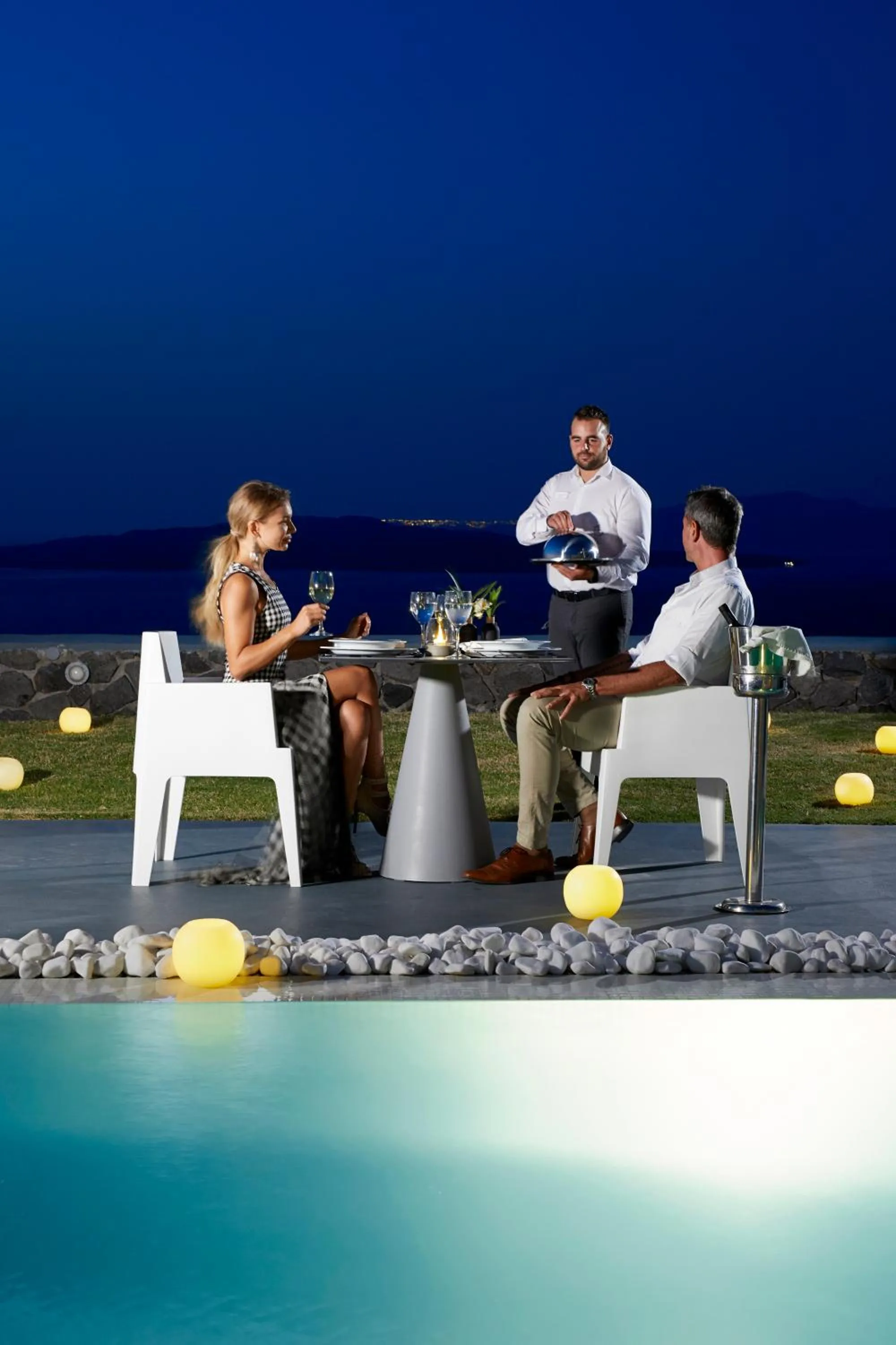 Night in Santorini Princess Presidential Suites