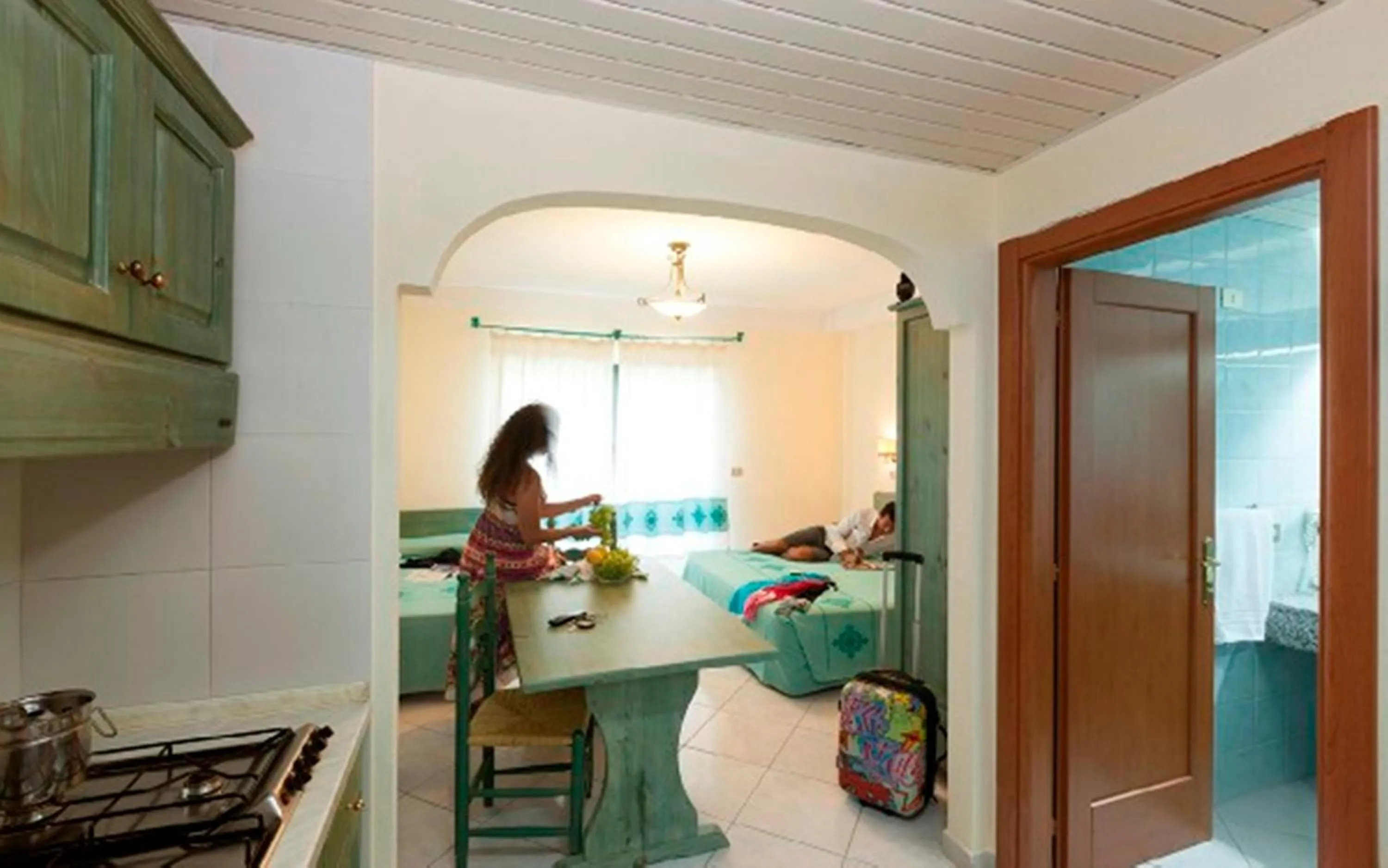 Dining area in Residence Marina Palace