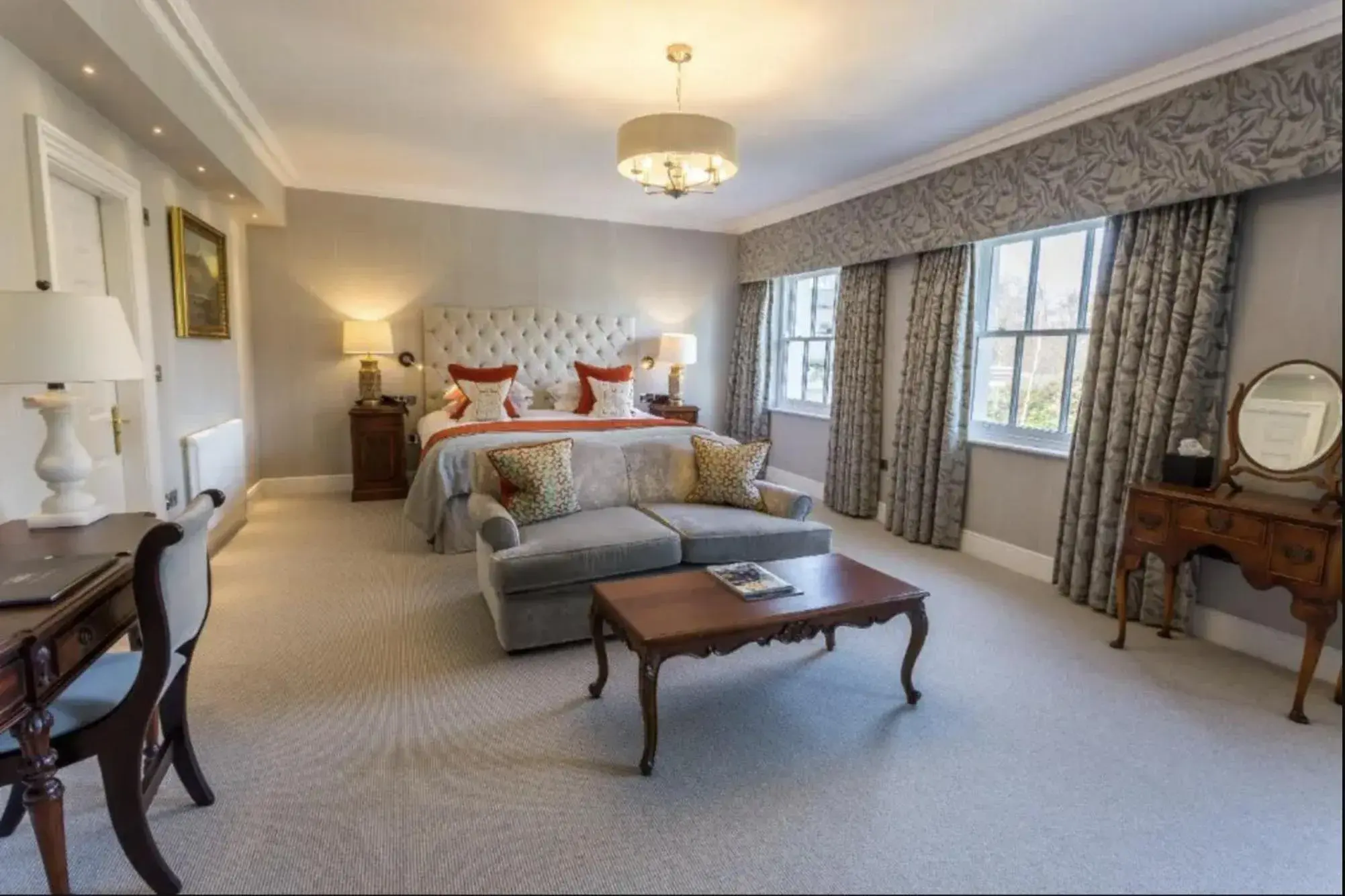 Deluxe Double Room with Extra Bed in Storrs Hall Hotel on the shore of Lake Windermere Deluxe Double Room with Extra Bed in Storrs Hall Hotel on the shore of Lake Windermere