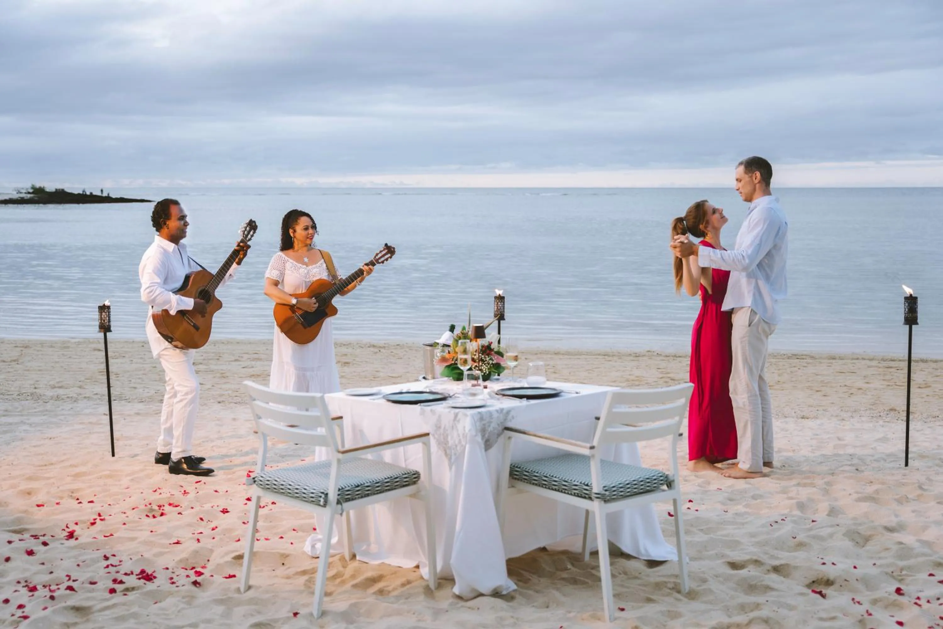 Beach in Canonnier Beachcomber Golf Resort & Spa