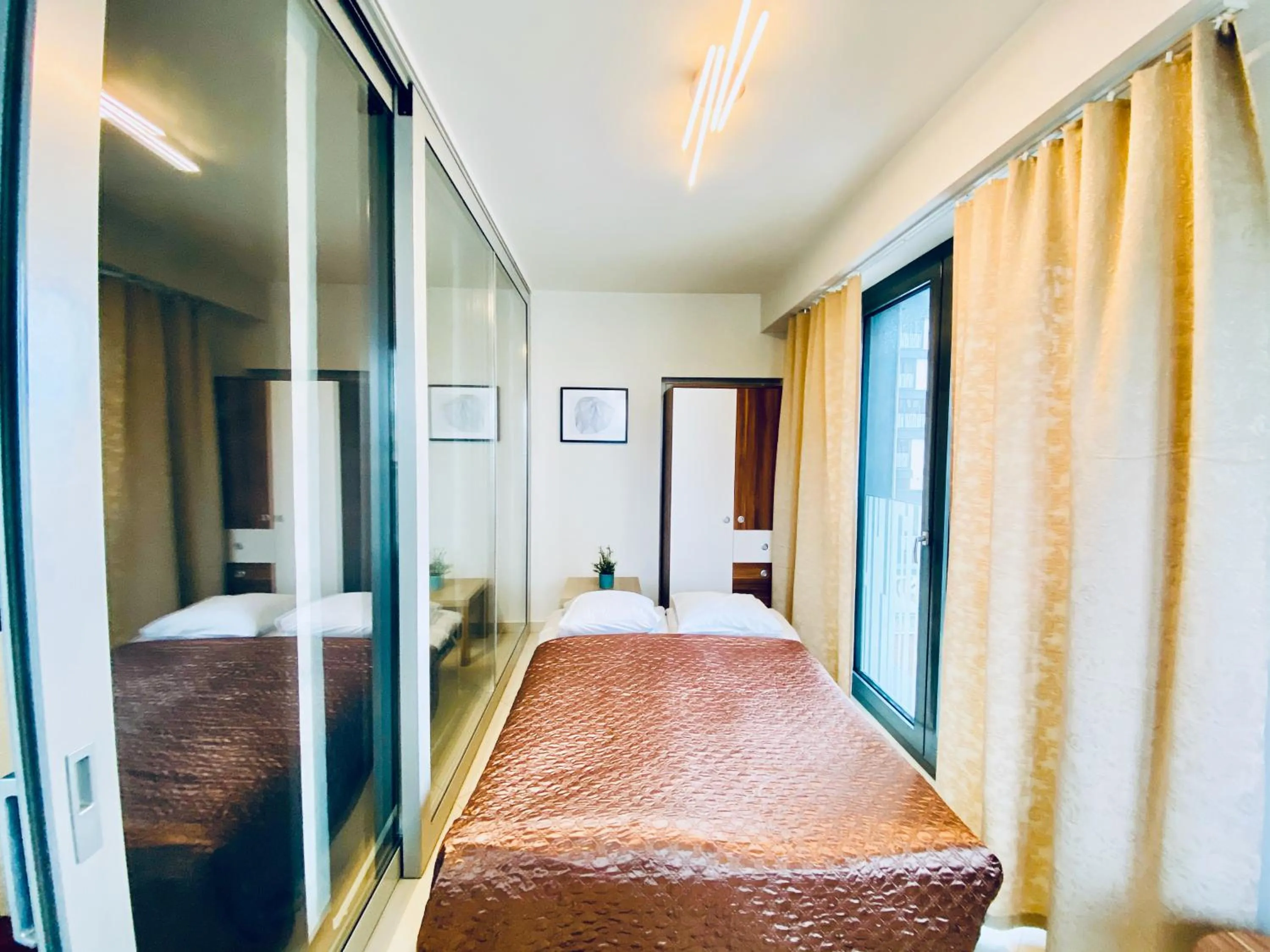 Bed in ART Garden Towers Prague