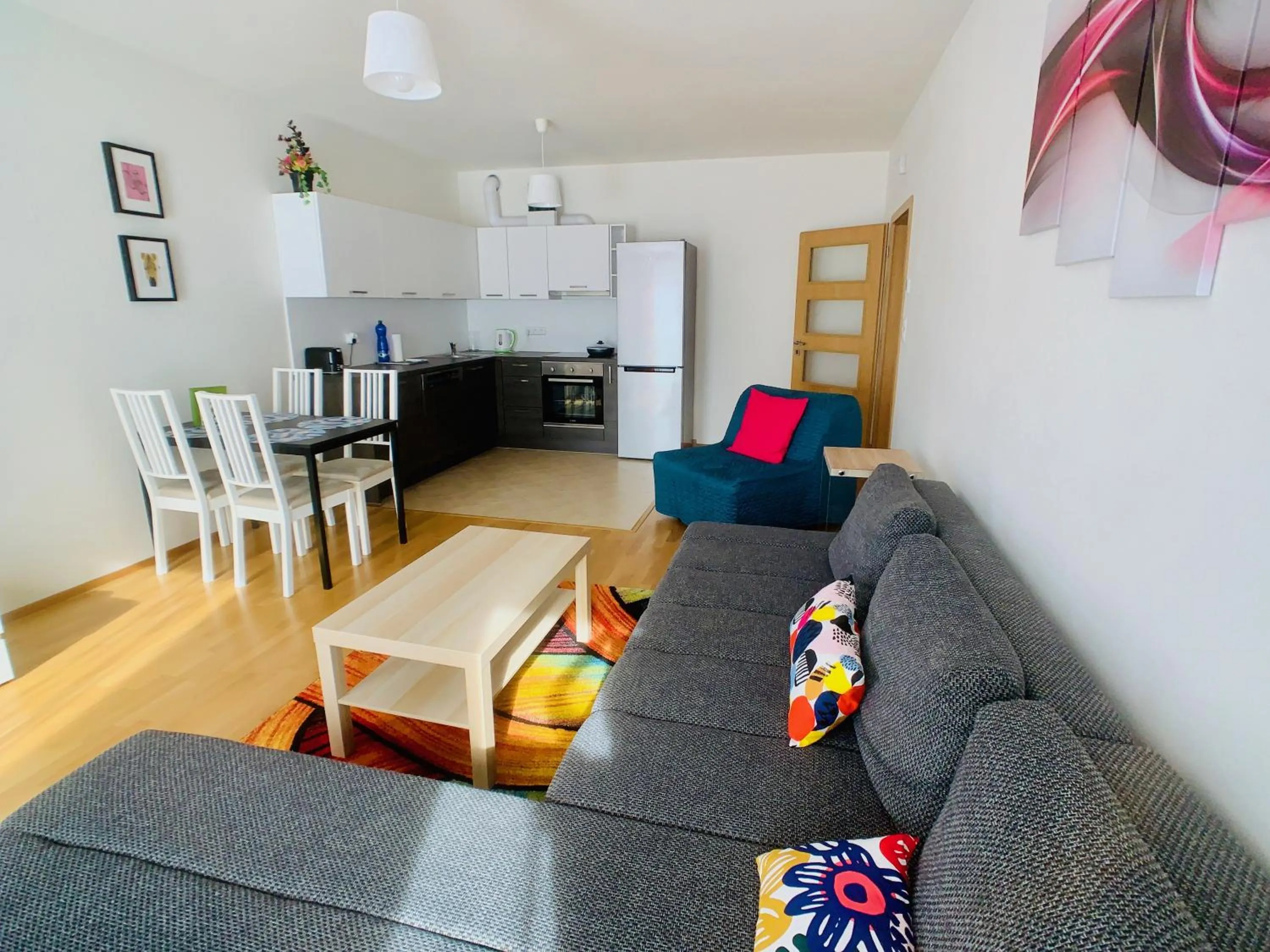 Living room in ART Garden Towers Prague