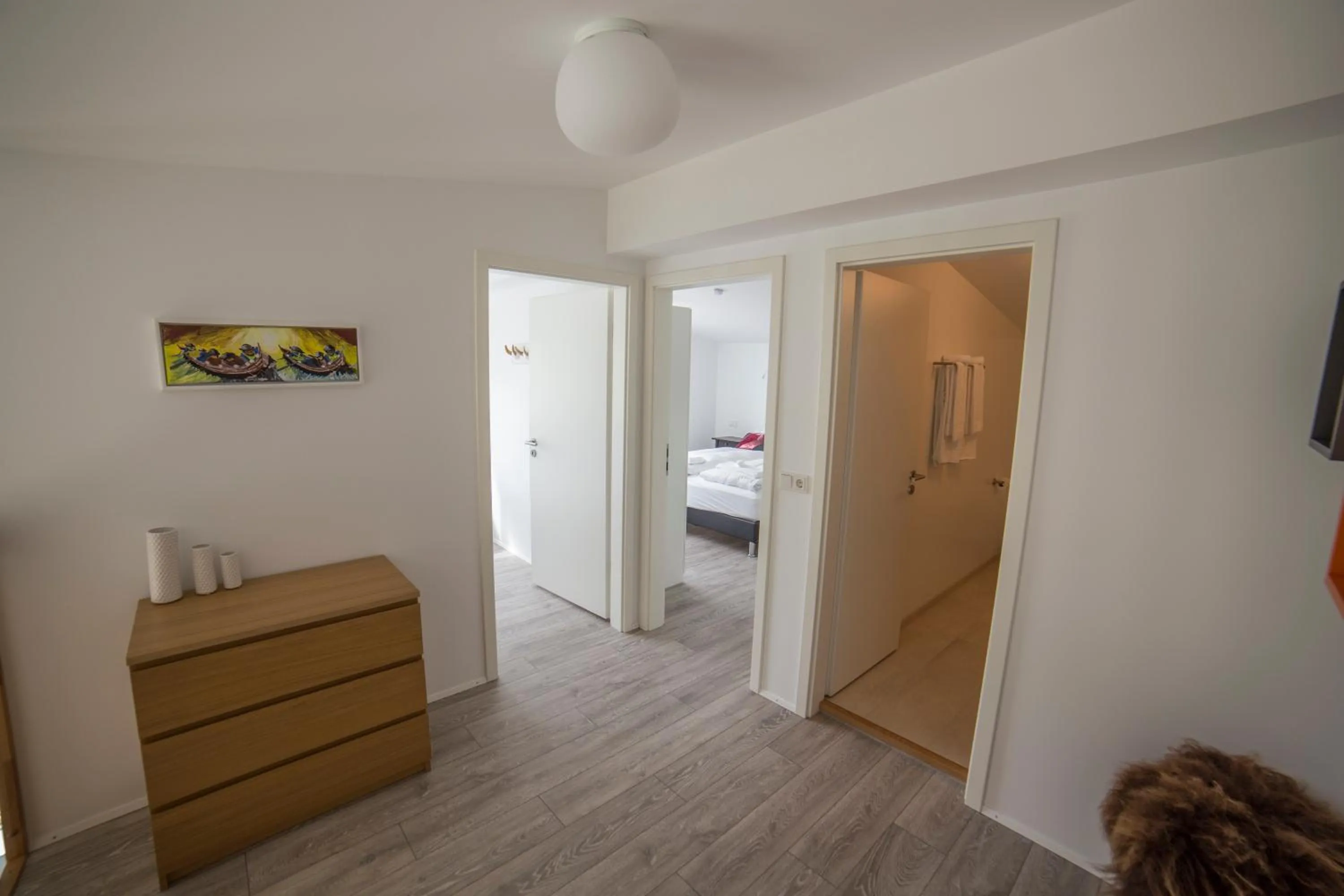 Bathroom, Bed in Blabjorg Resort