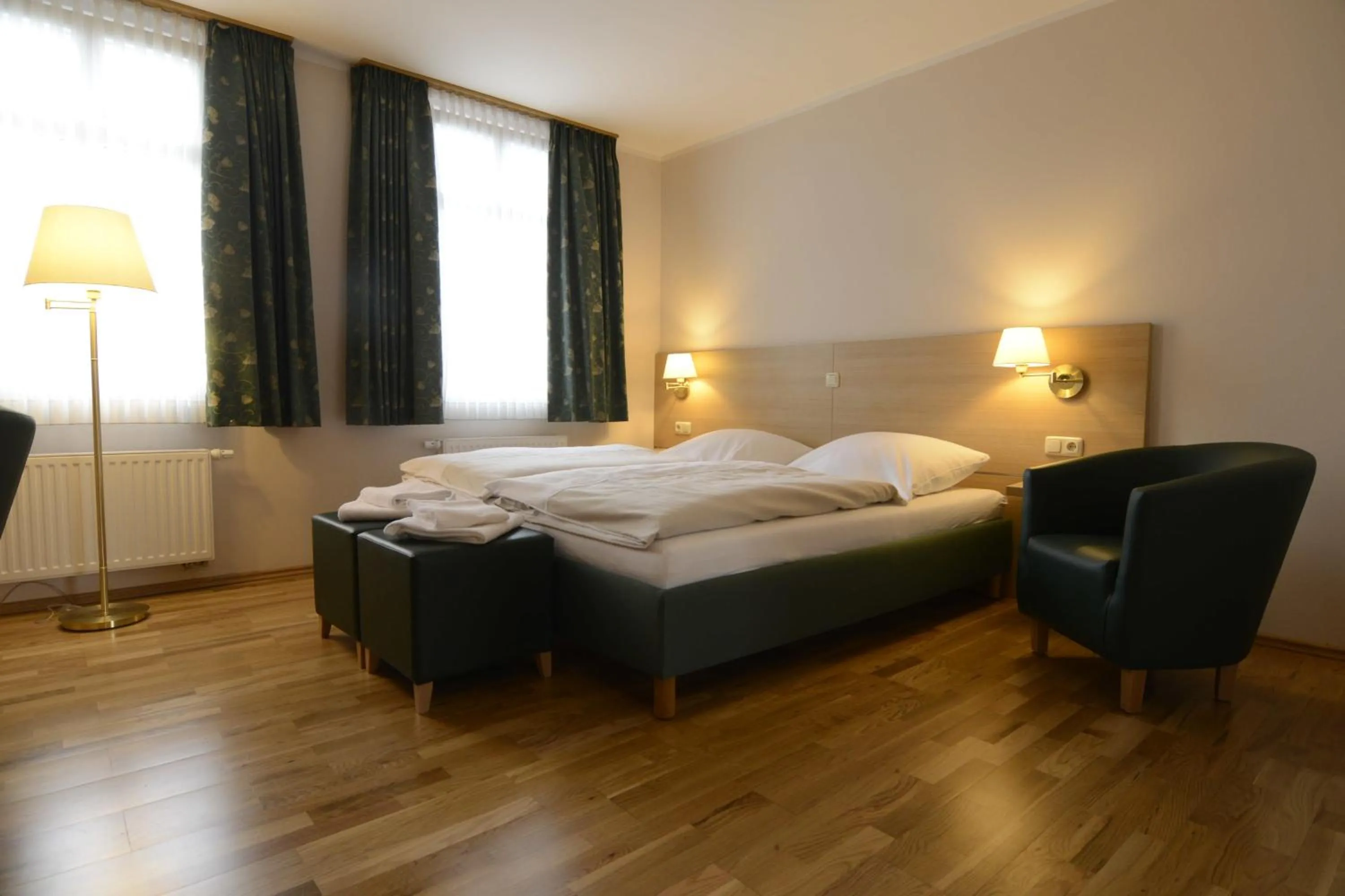 Bed in Apartment Hotel Rüther