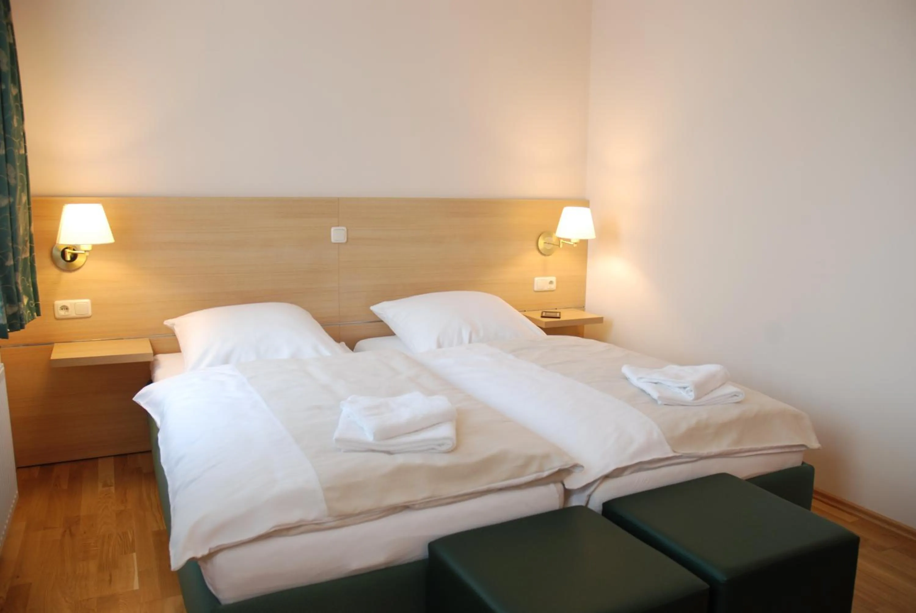 Bed in Apartment Hotel Rüther