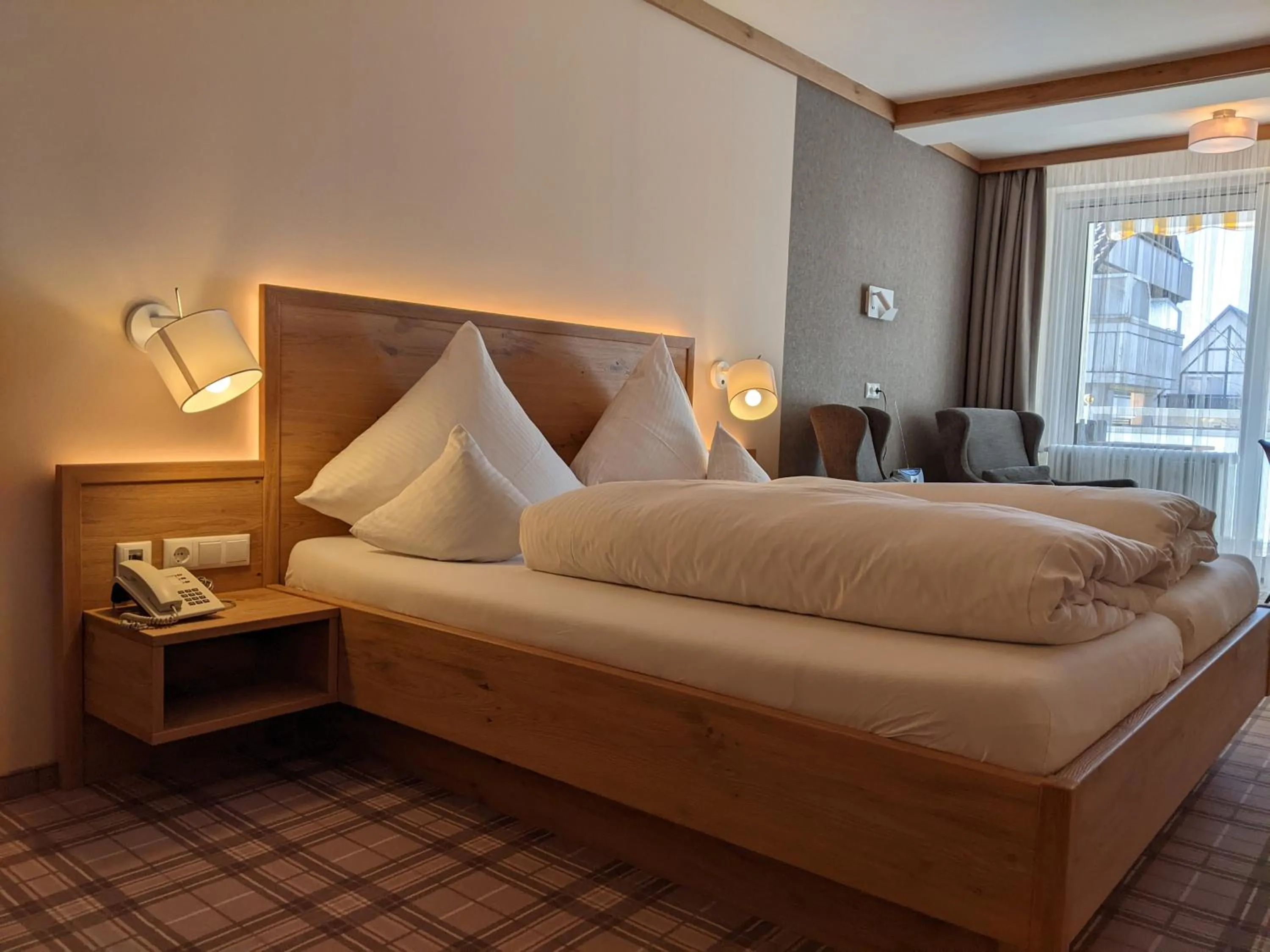 Bed in Hotel Germania