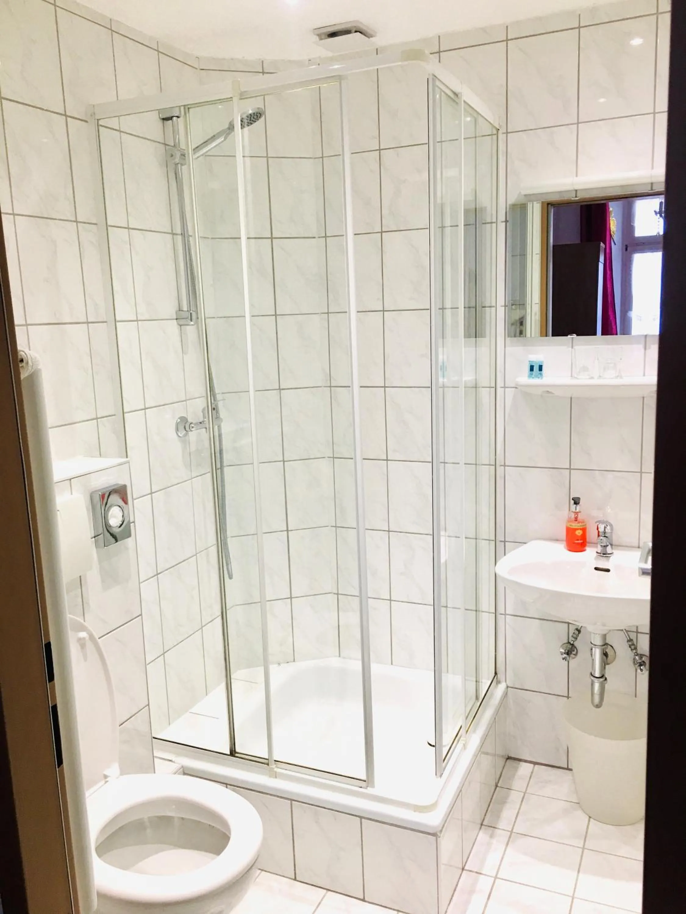 Shower in Hotel Bairischer Hof
