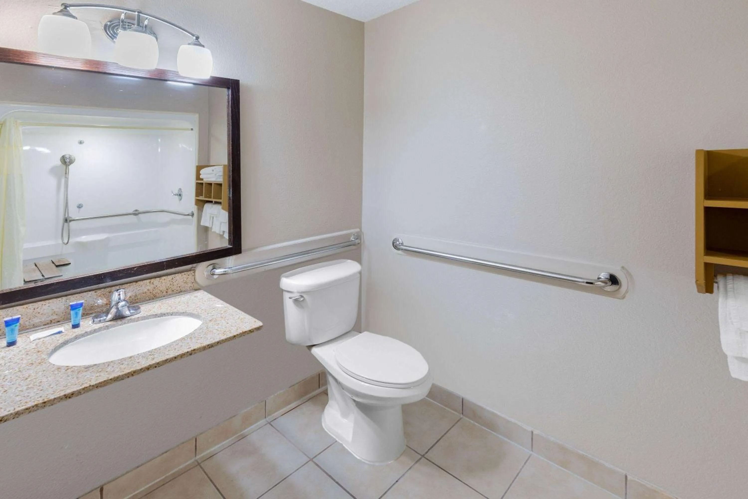 Bathroom in Super 8 by Wyndham League City Kemah Area