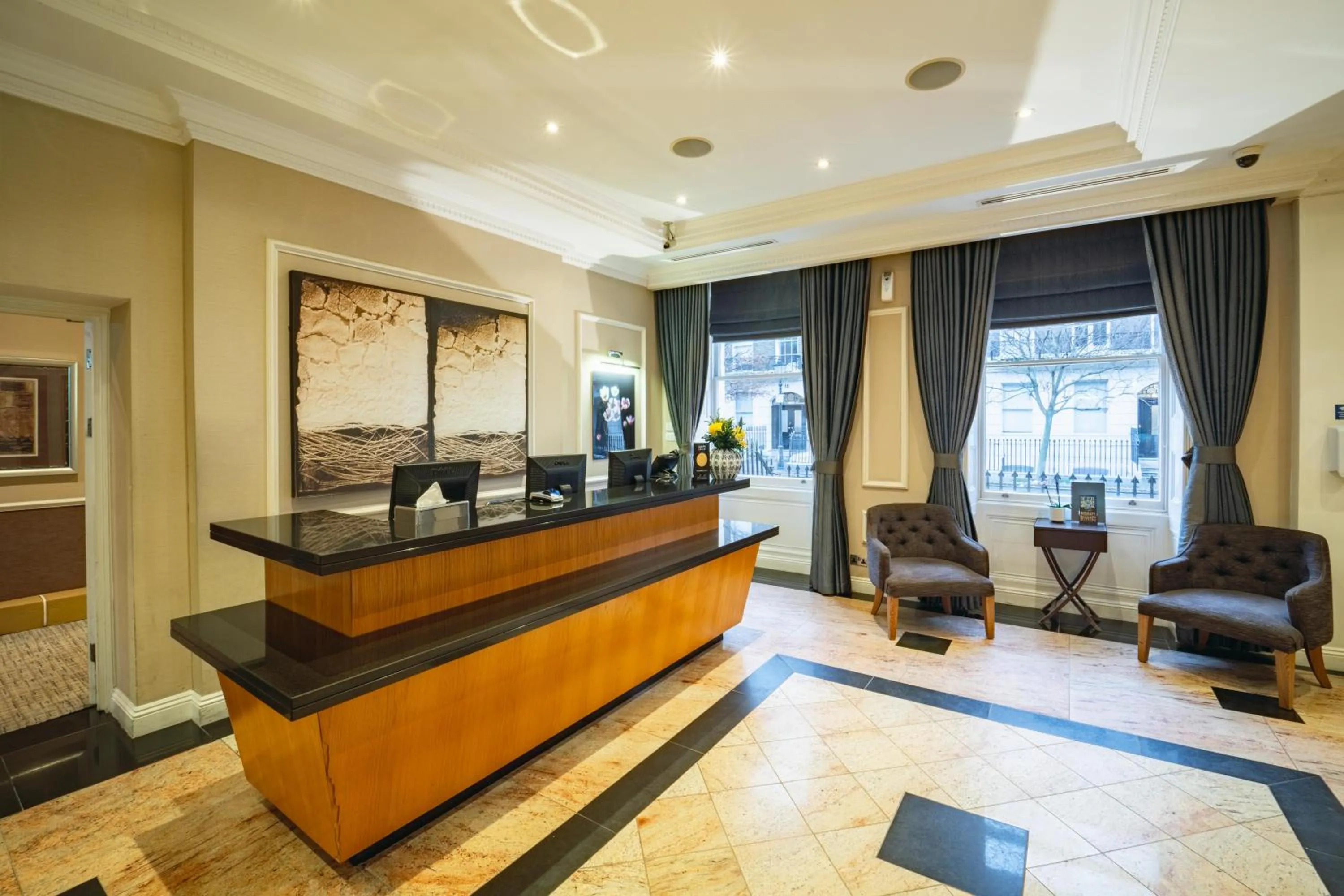 Lobby or reception in Grange Beauchamp Hotel